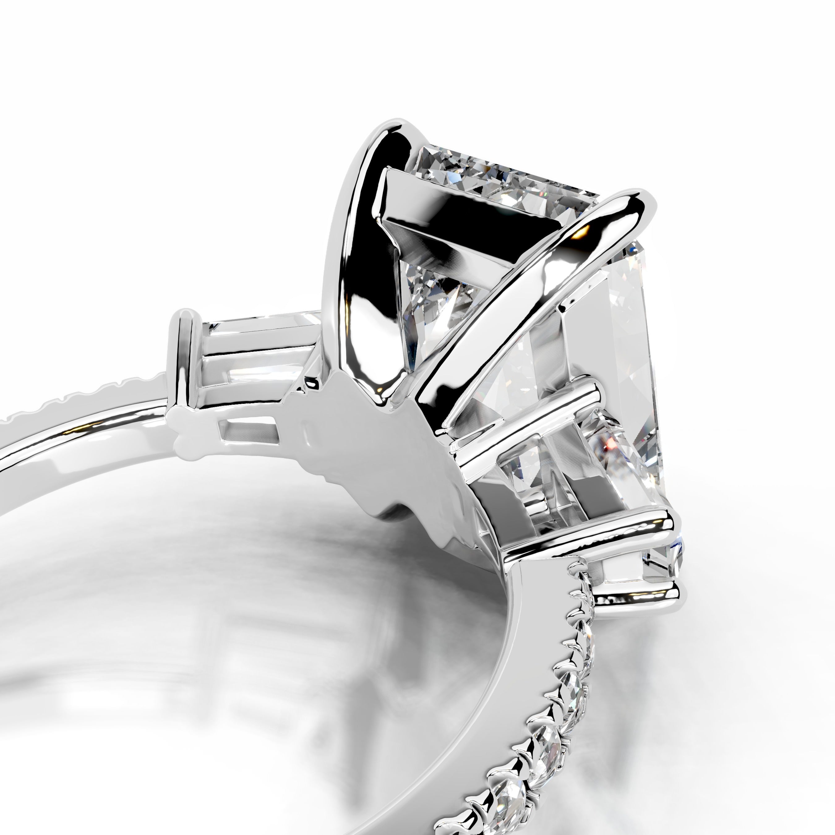 Mun Lab Grown Diamond Ring - 18K White Gold