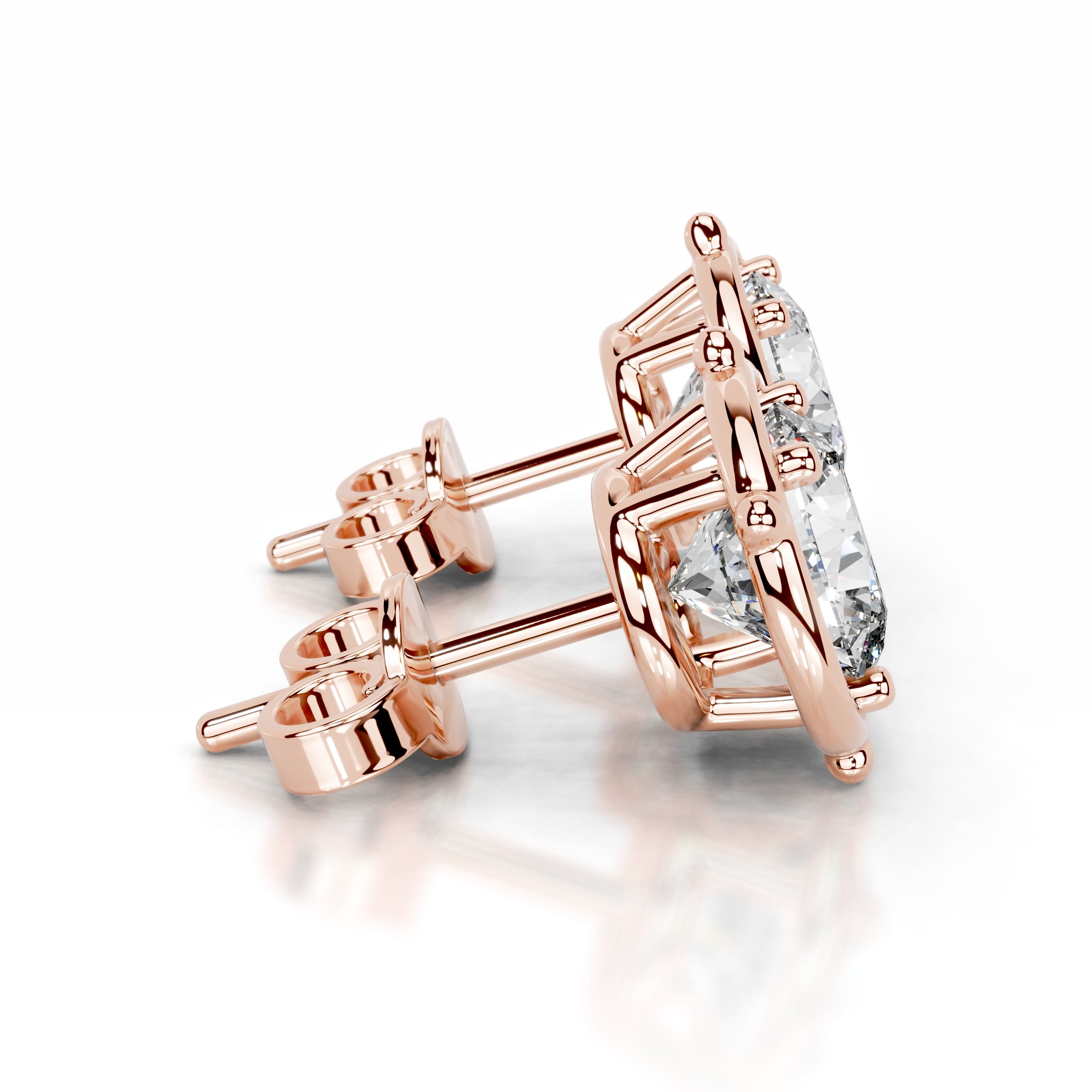 Rooted in Love Lab Grown Diamond Earrings - 14K Rose Gold
