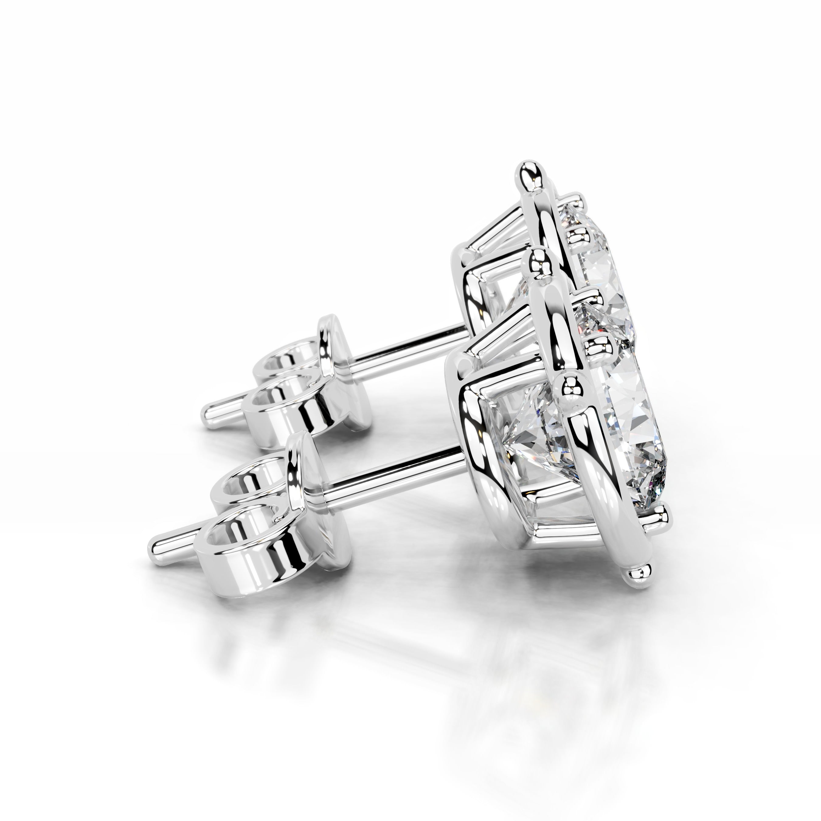Rooted in Love Lab Grown Diamond Earrings - 14K White Gold