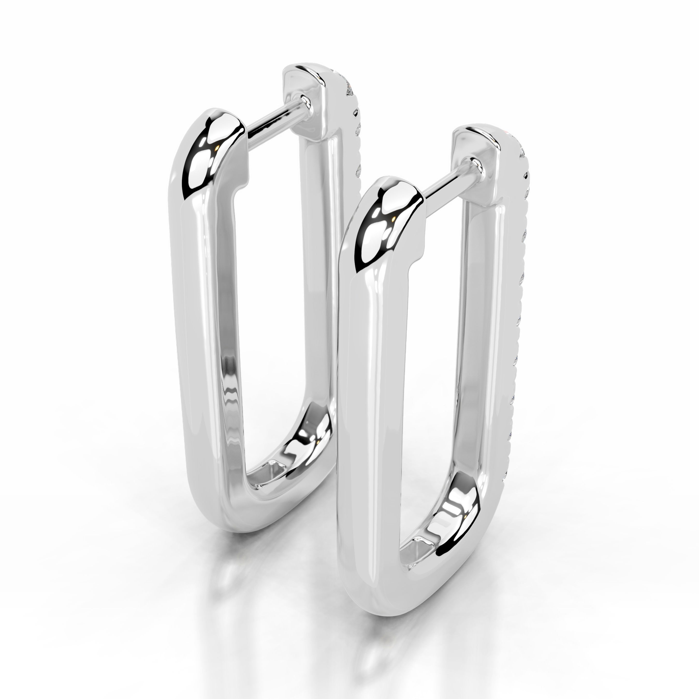 Denise Lab Grown Diamond Earrings - 14K White Gold