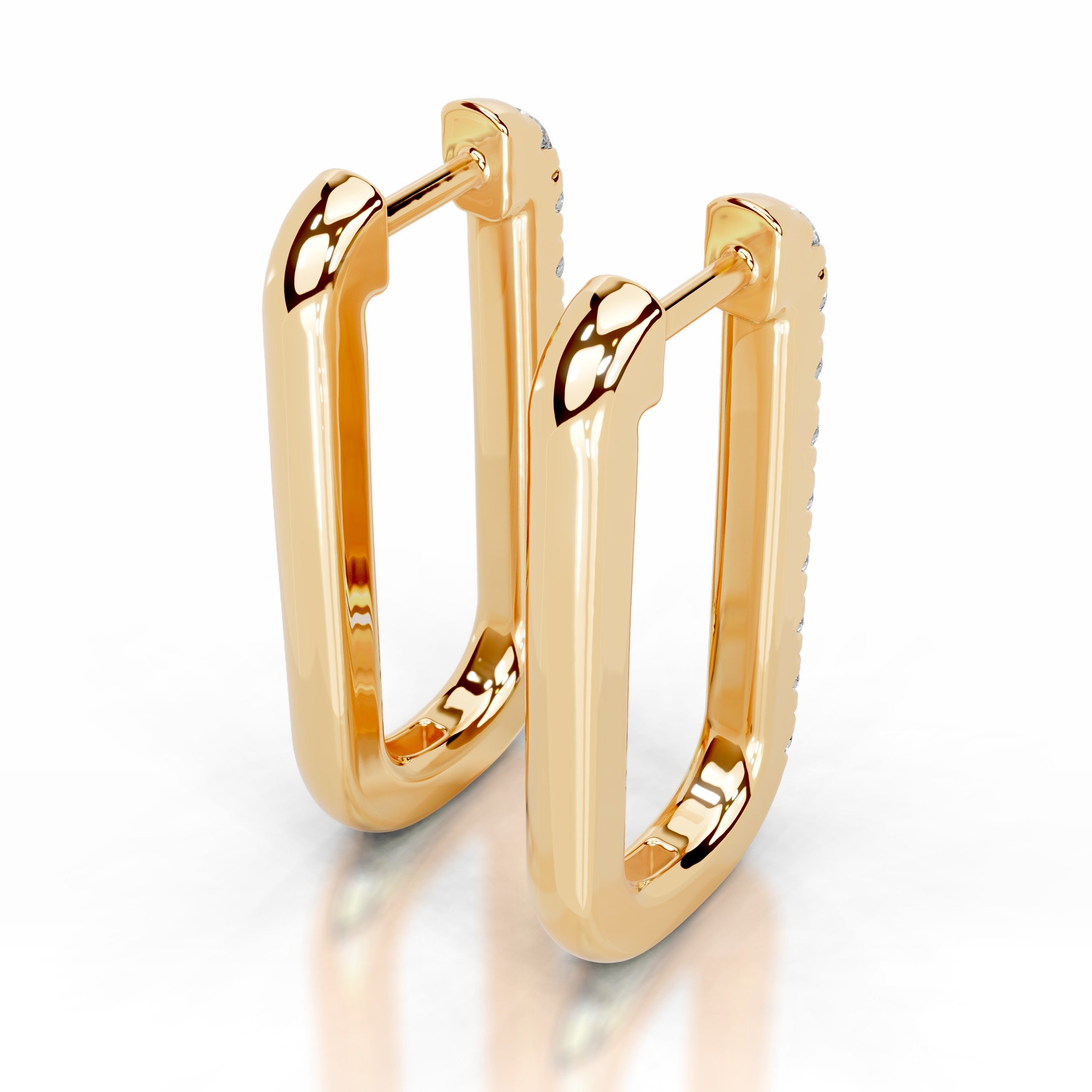 Denise Lab Grown Diamond Earrings - 18K Yellow Gold
