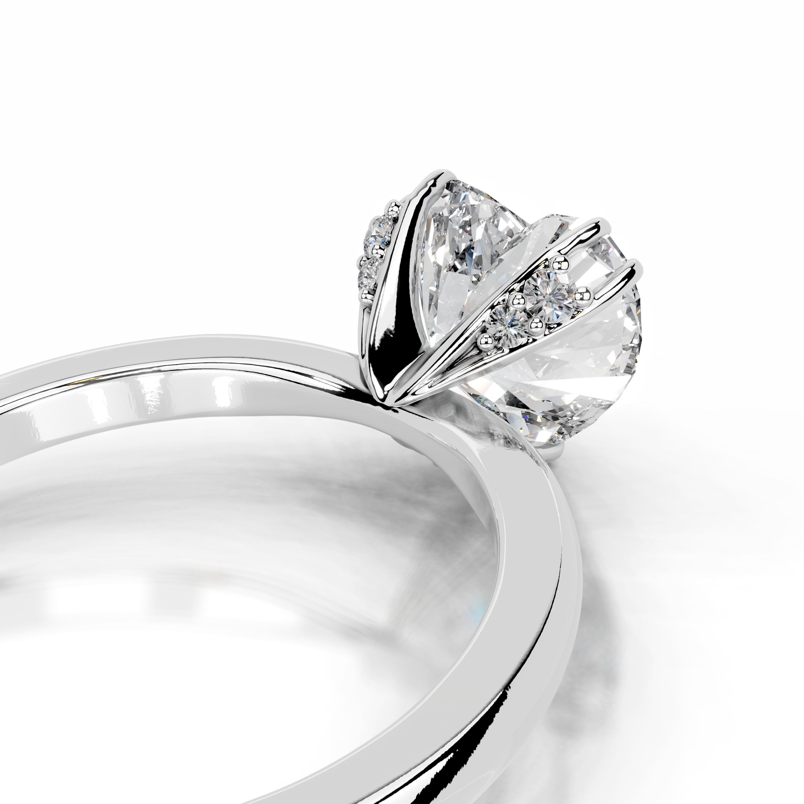 Angoona Lab Grown Diamond Ring - 14K White Gold