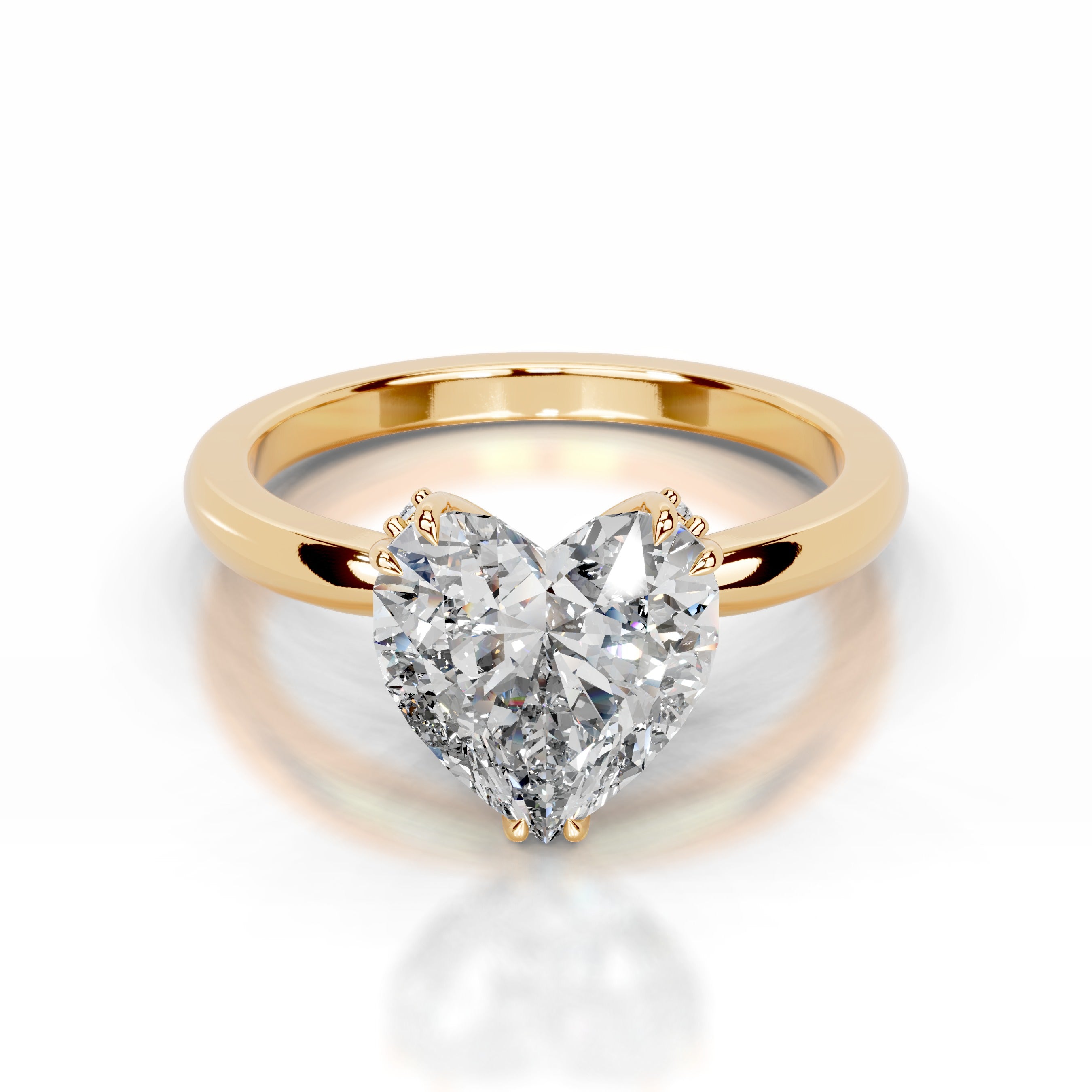 Angoona Lab Grown Diamond Ring - 18K Yellow Gold