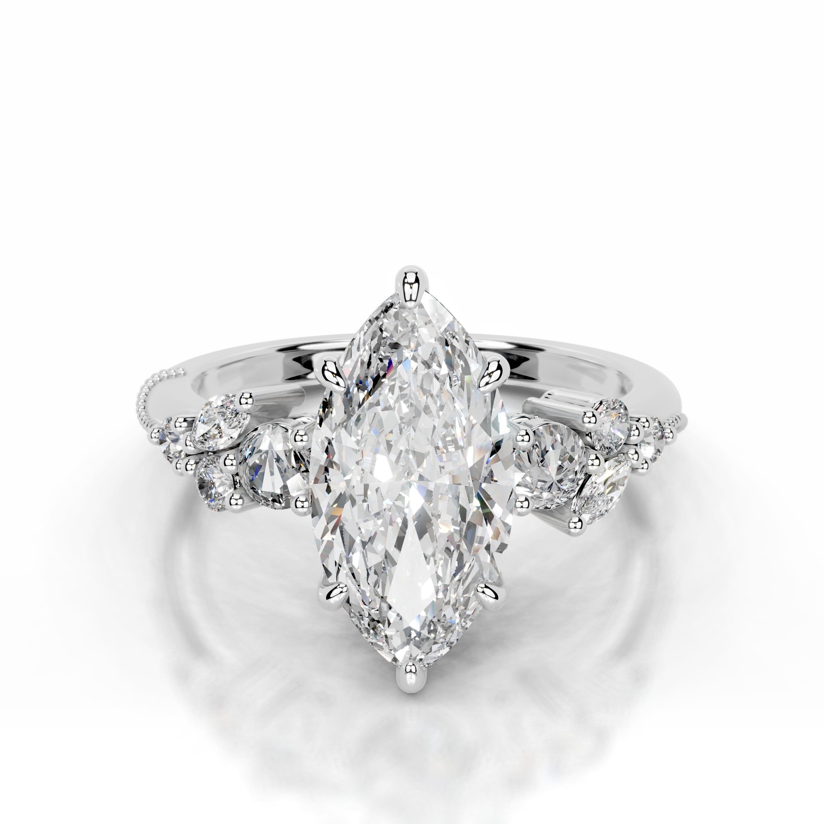 Eduarda Lab Grown Diamond Ring - 18K White Gold