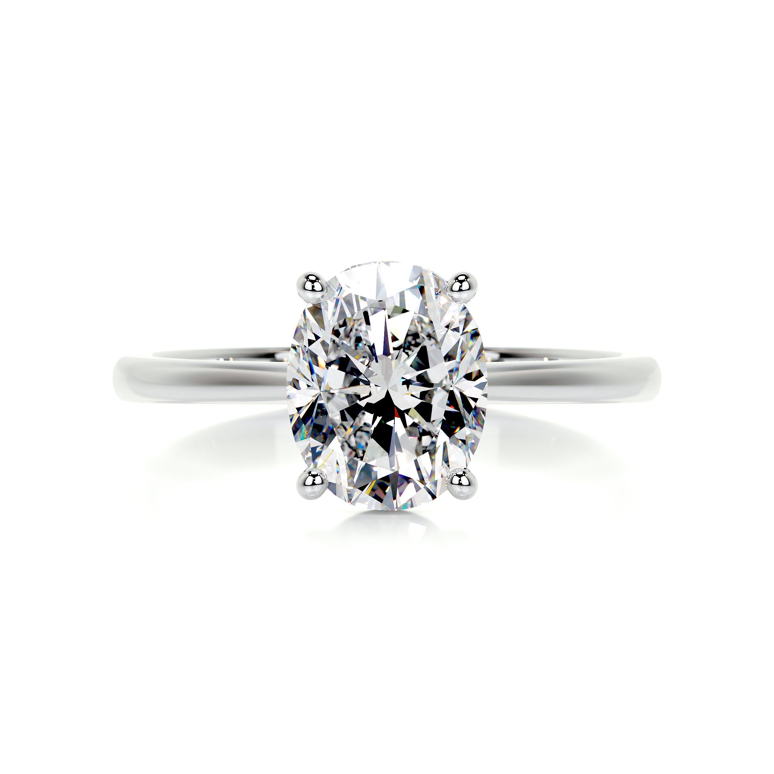 Julia Moissanite Ring -18K White Gold (RTS)