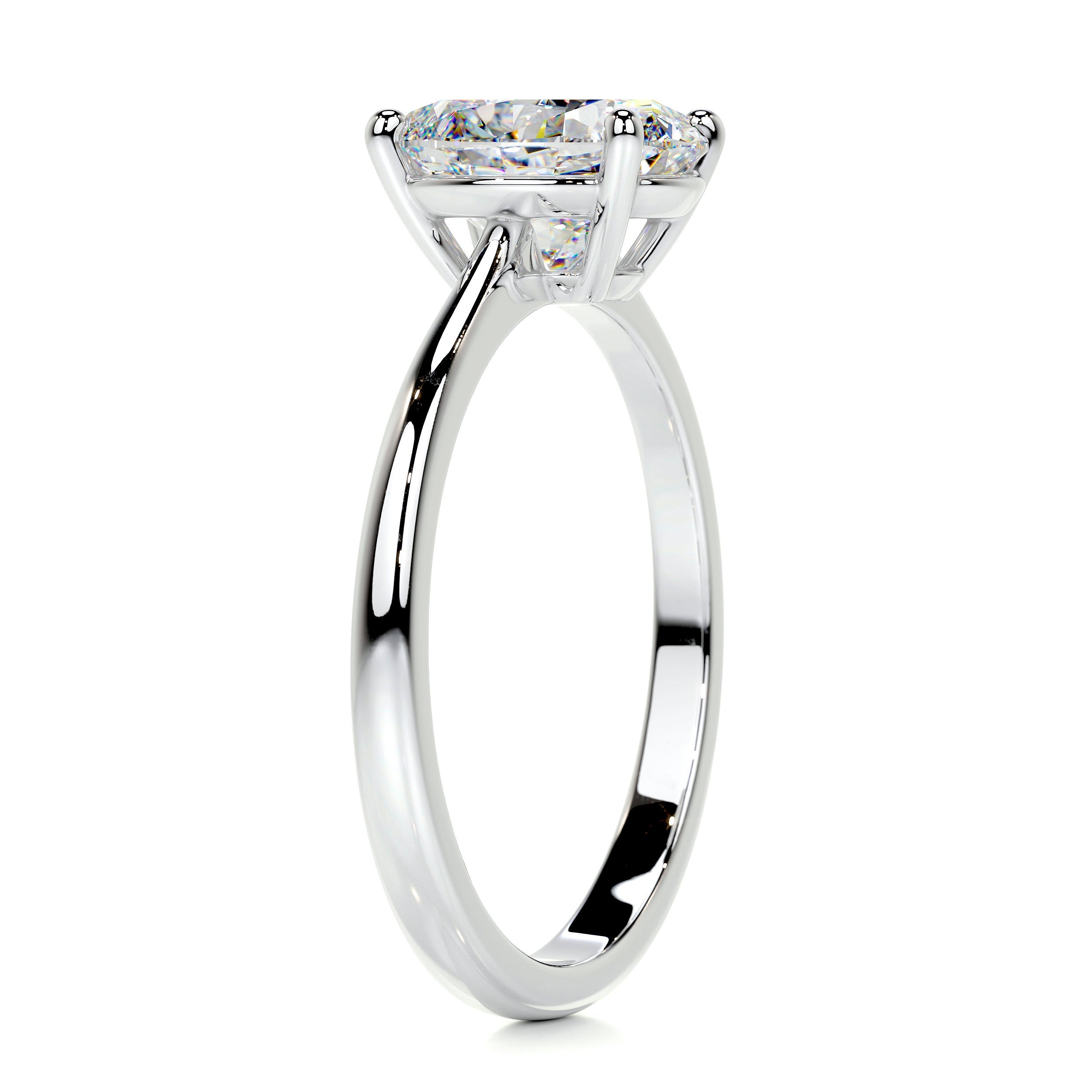 Julia Moissanite Ring -18K White Gold (RTS)