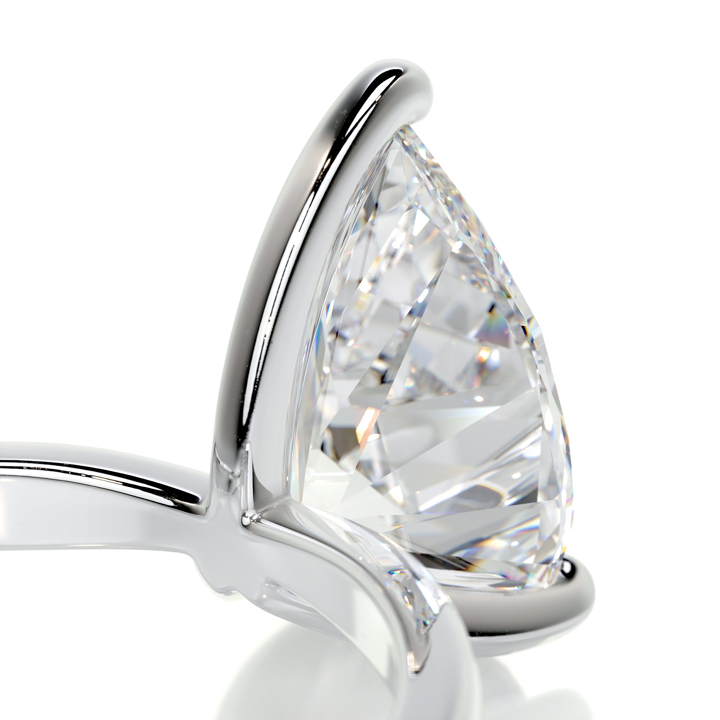 Jessica Moissanite Ring -14K White Gold (RTS)