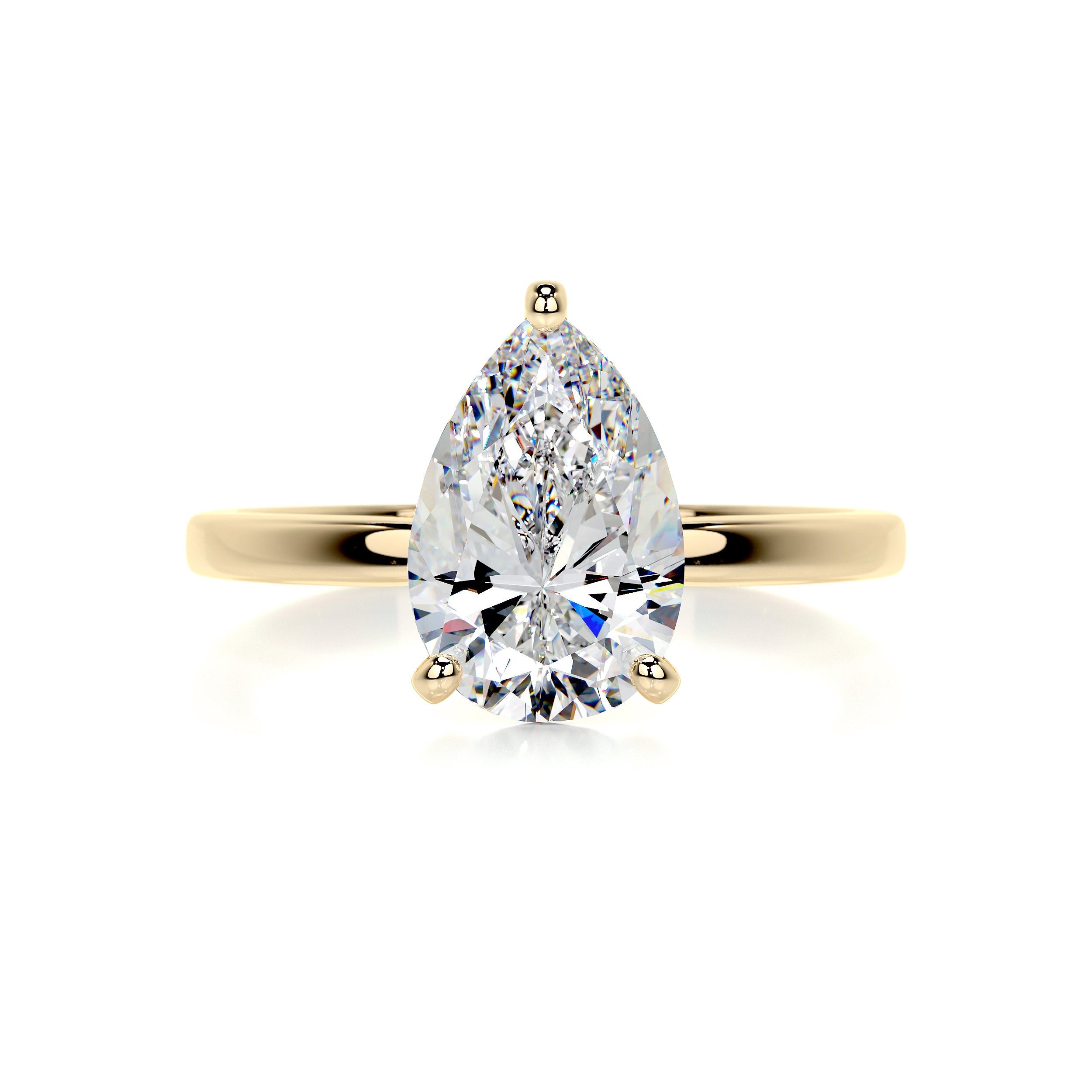 Jessica Moissanite Ring -18K Yellow Gold (RTS)