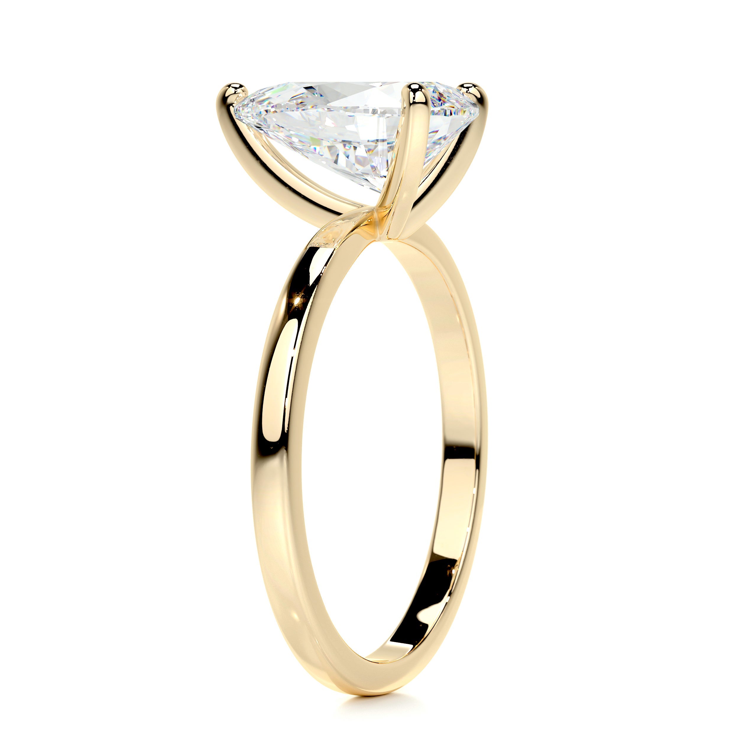 Jessica Moissanite Ring -18K Yellow Gold (RTS)