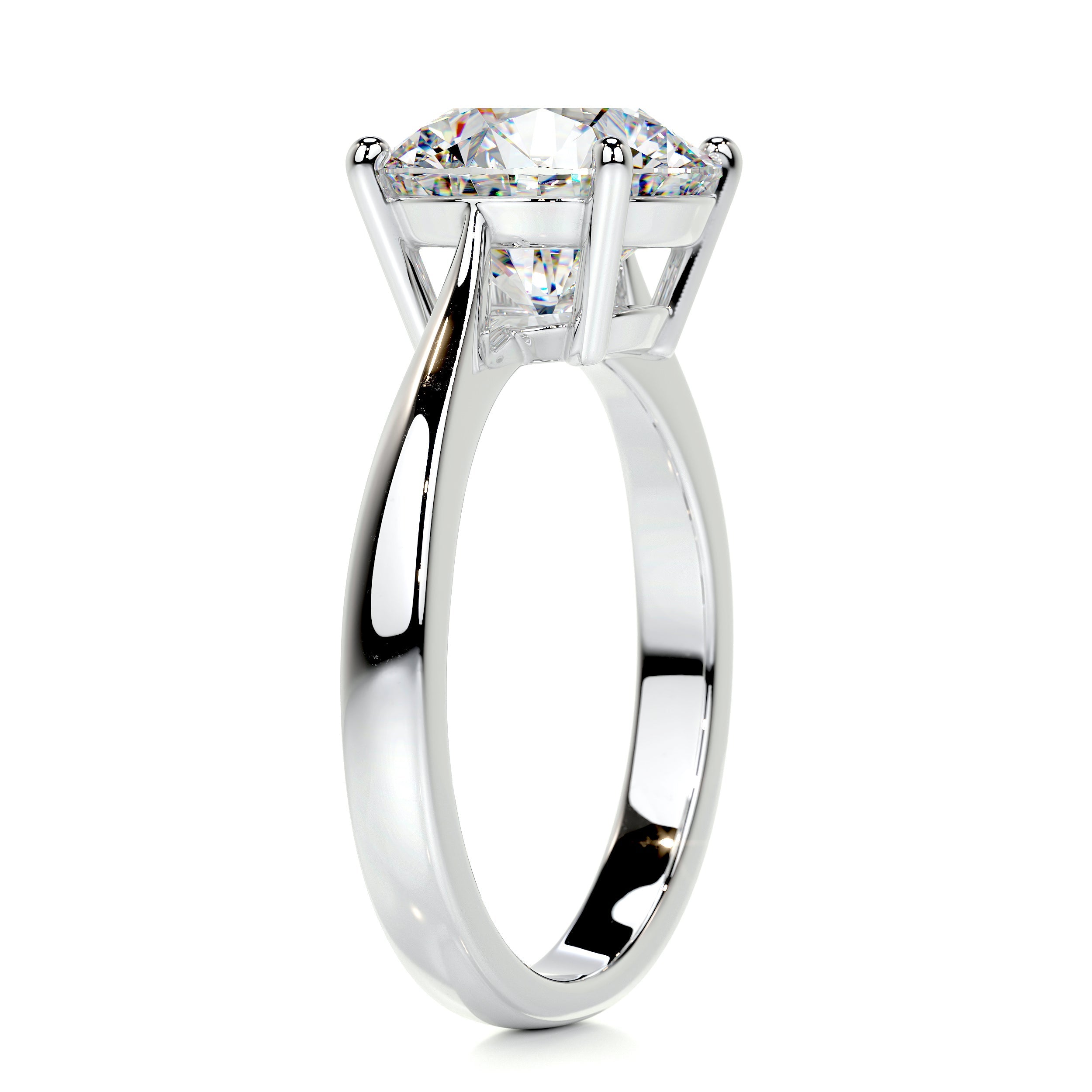 Kate Moissanite Ring -Platinum (RTS)