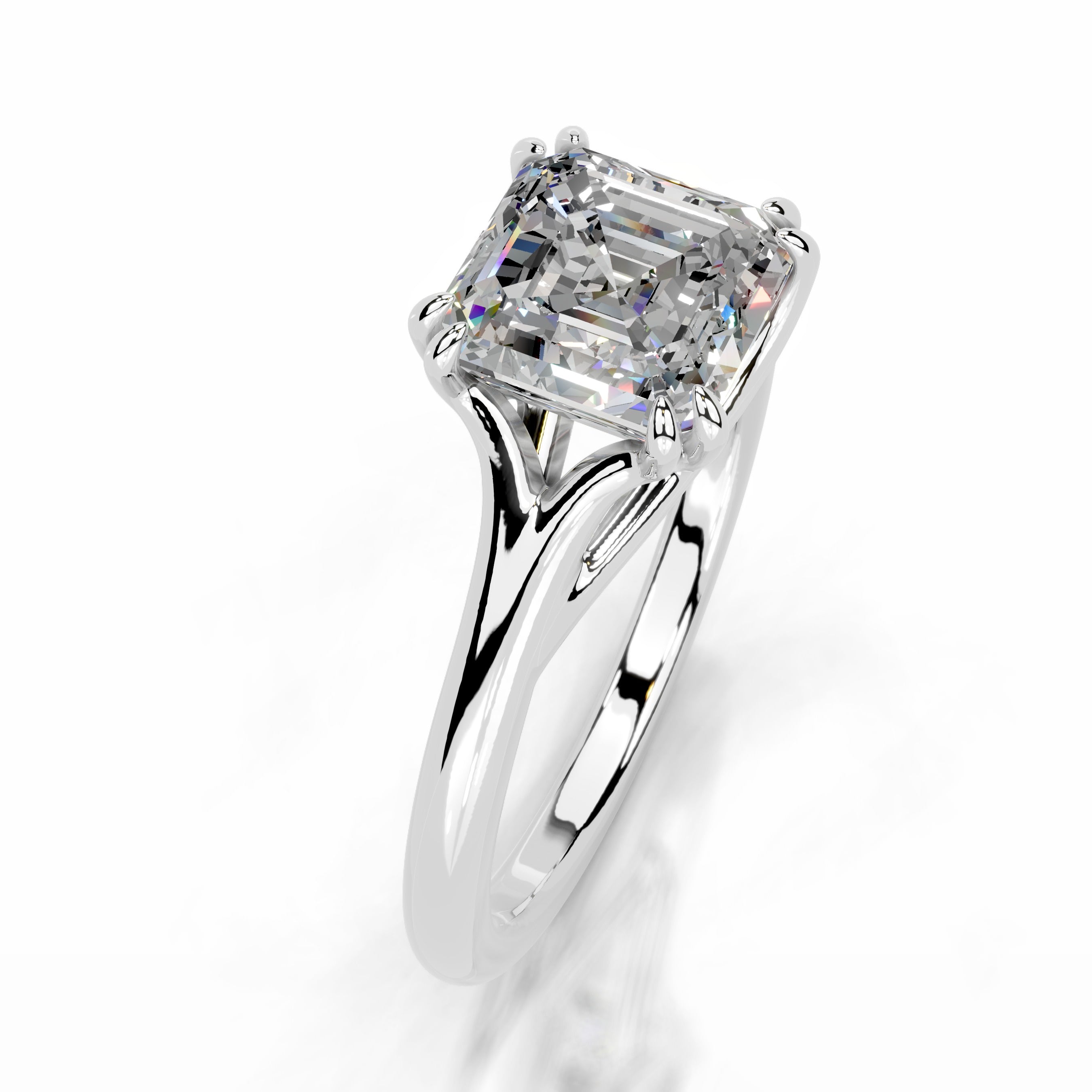 Ellie Moissanite Ring - Platinum