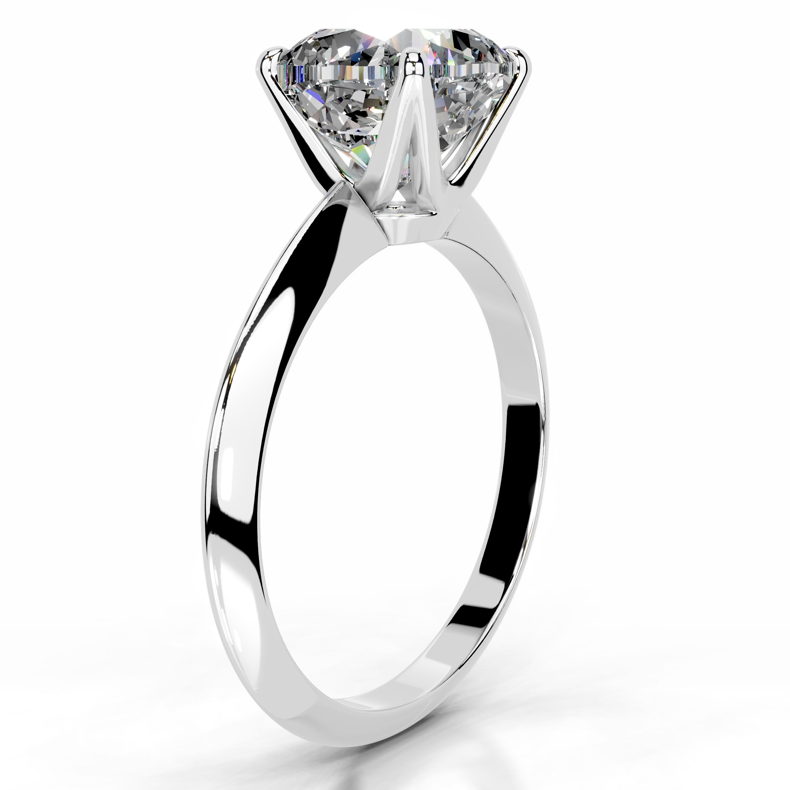 Evie Moissanite Ring - 14K White Gold (RTS)