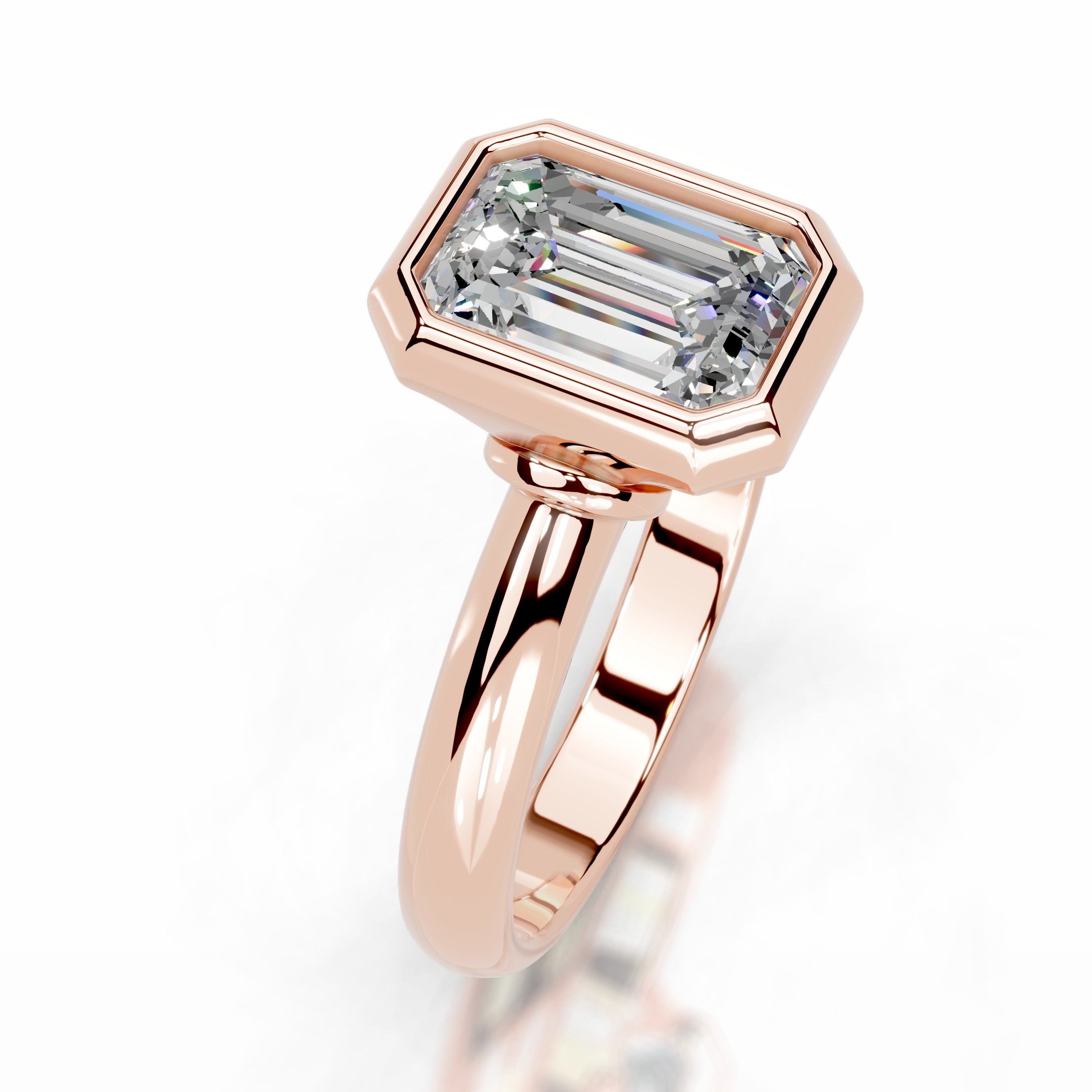Kaylee Moissanite Ring - 14K Rose Gold