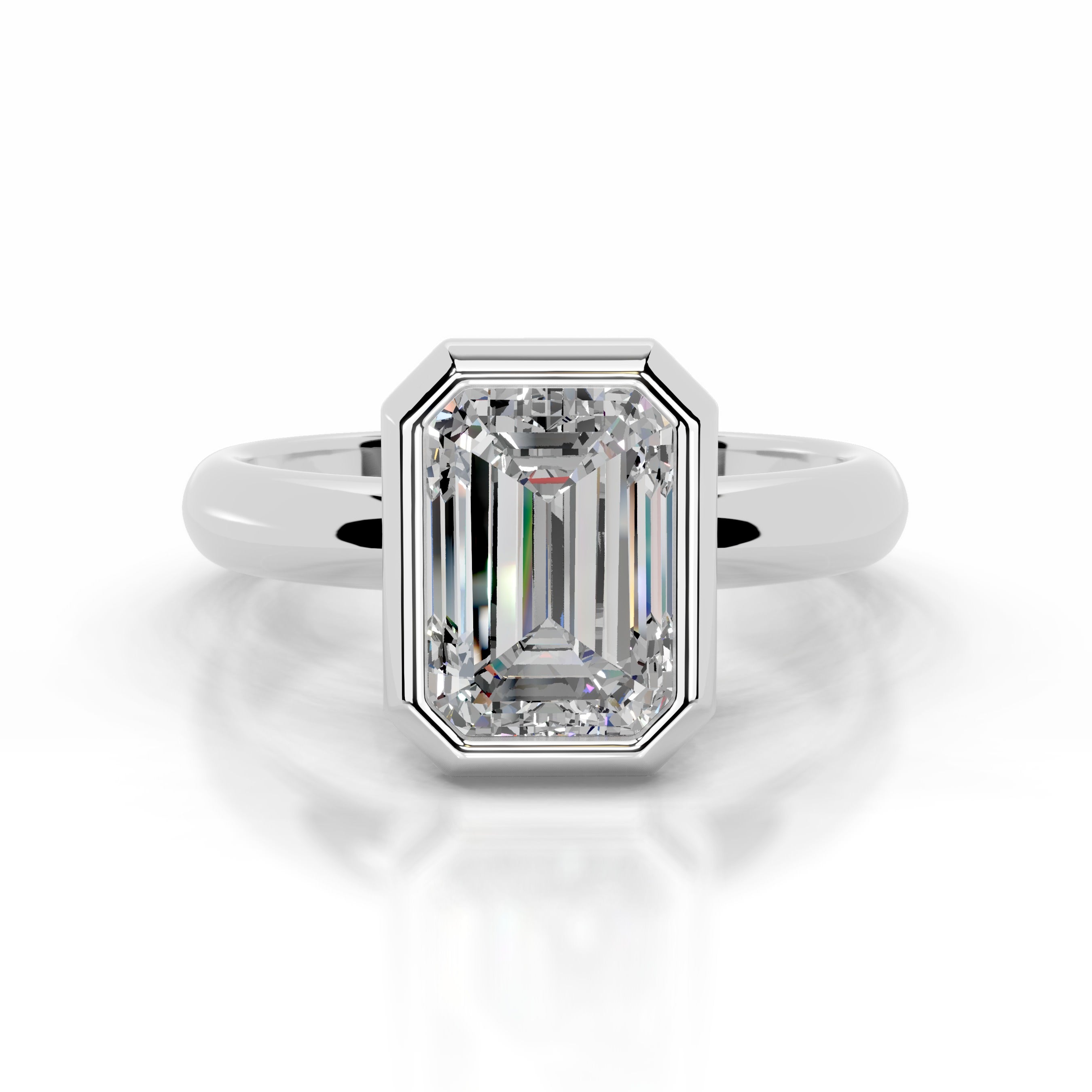 Kaylee Moissanite Ring - 14K White Gold