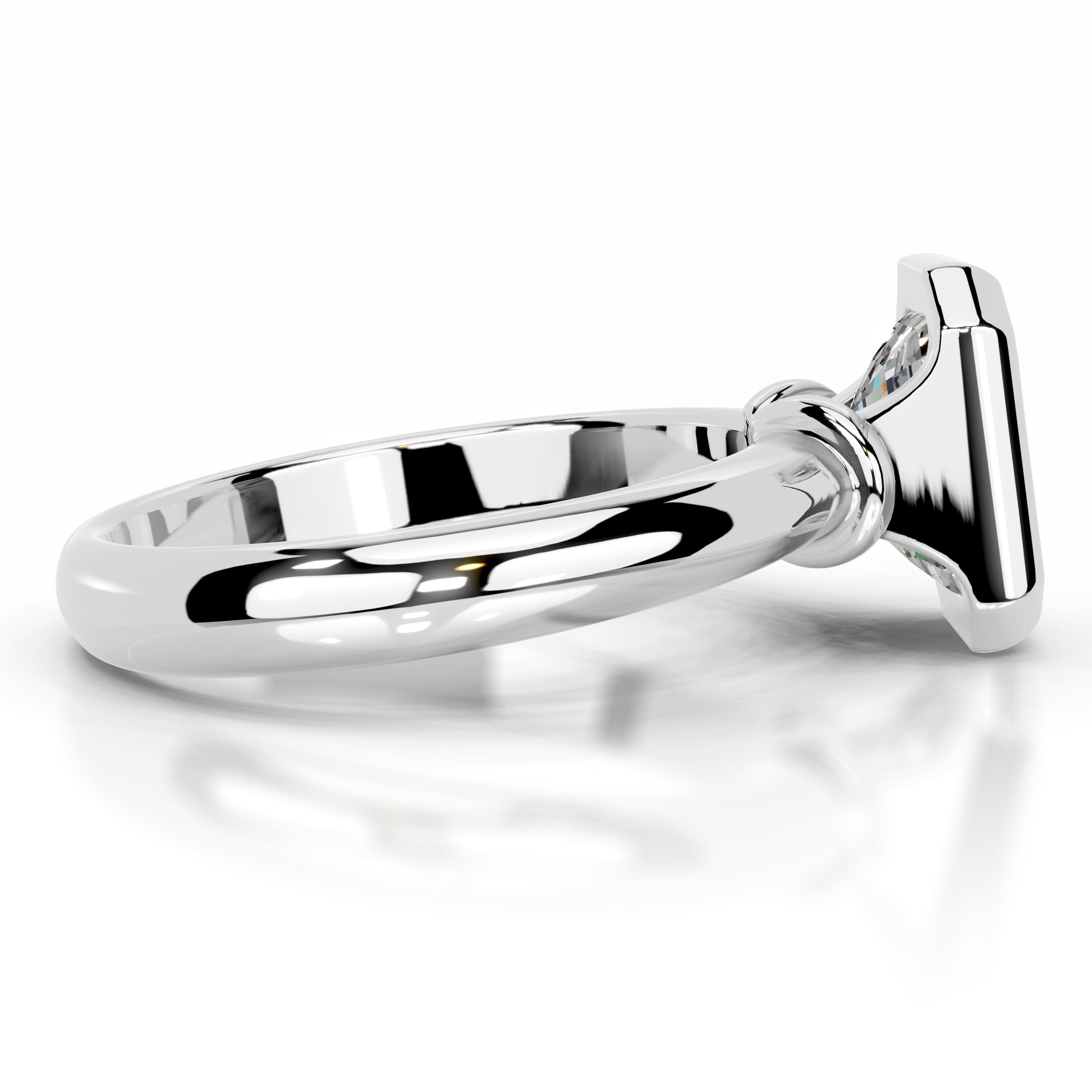 Kaylee Moissanite Ring - Platinum