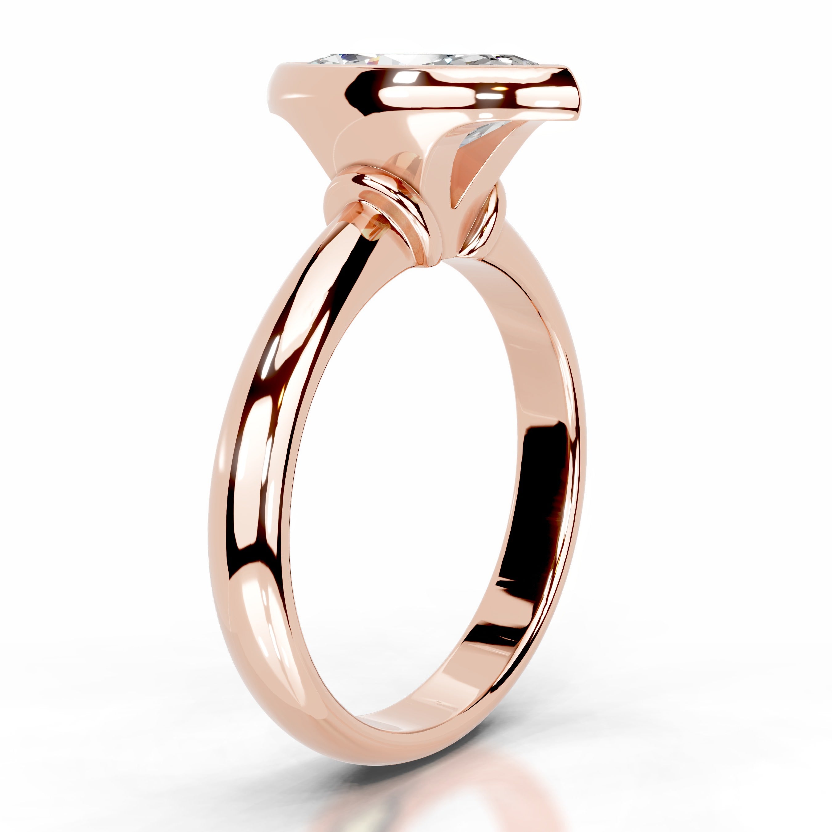 Kaylee Moissanite Ring - 14K Rose Gold