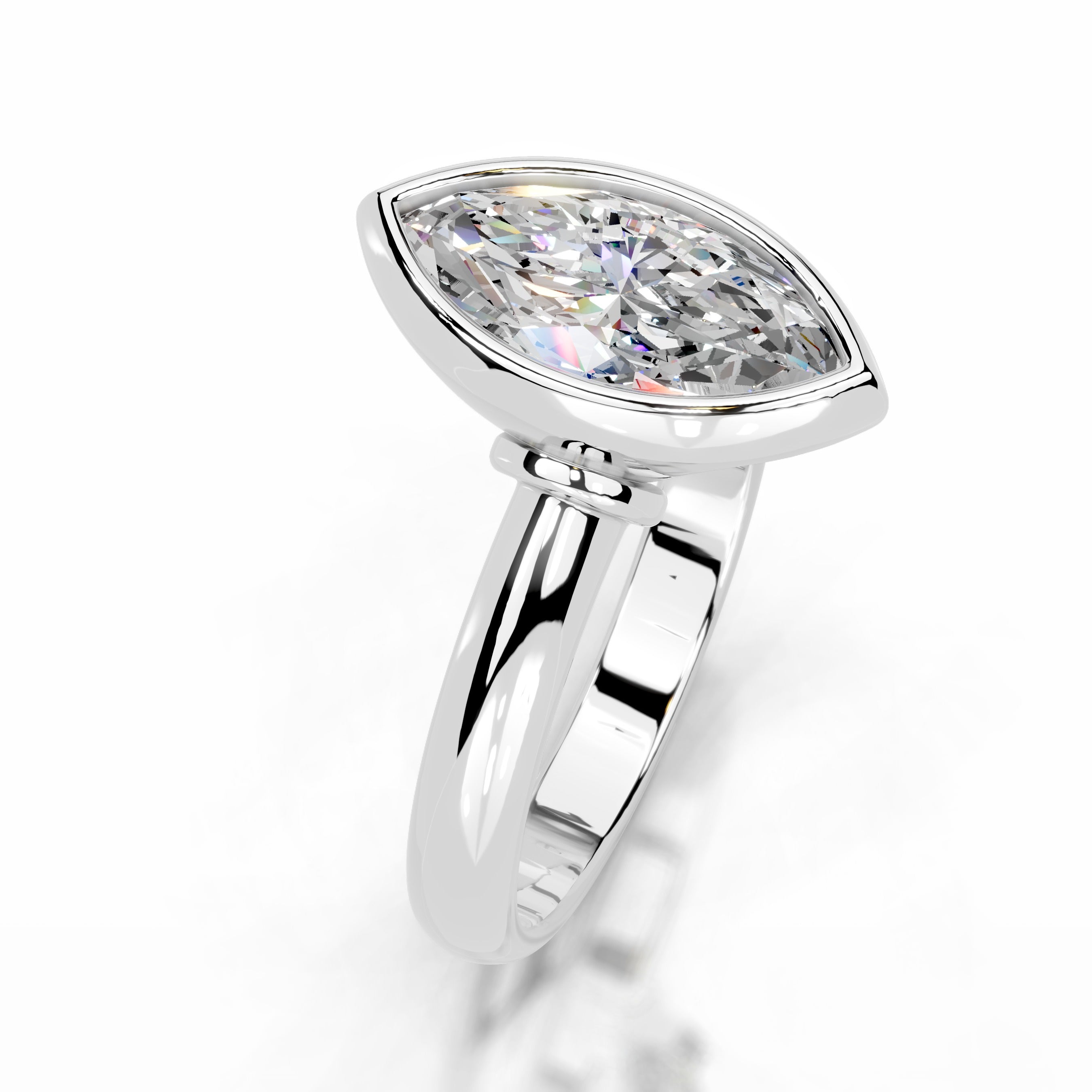 Kaylee Moissanite Ring - 14K White Gold