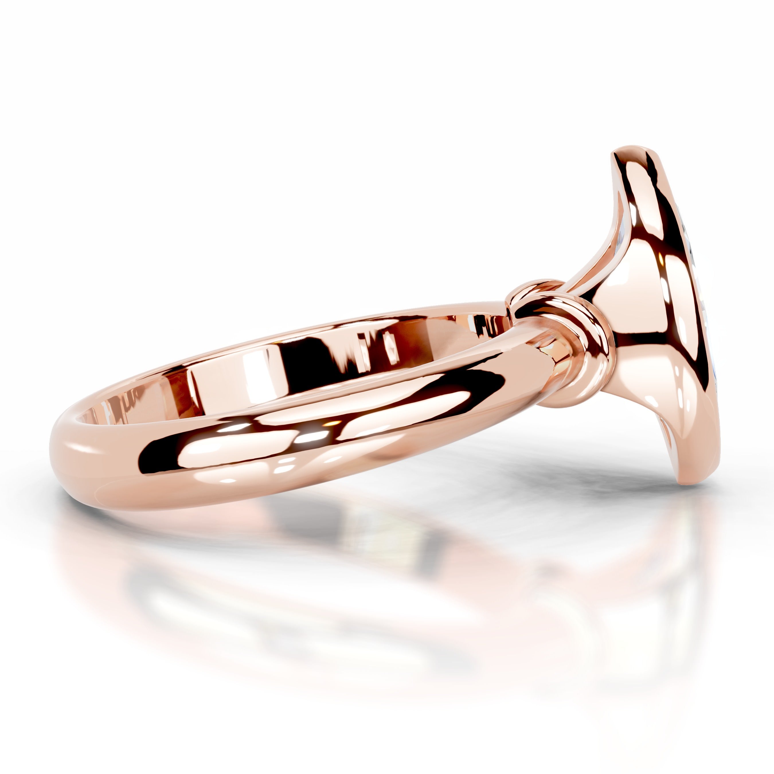 Kaylee Moissanite Ring - 14K Rose Gold