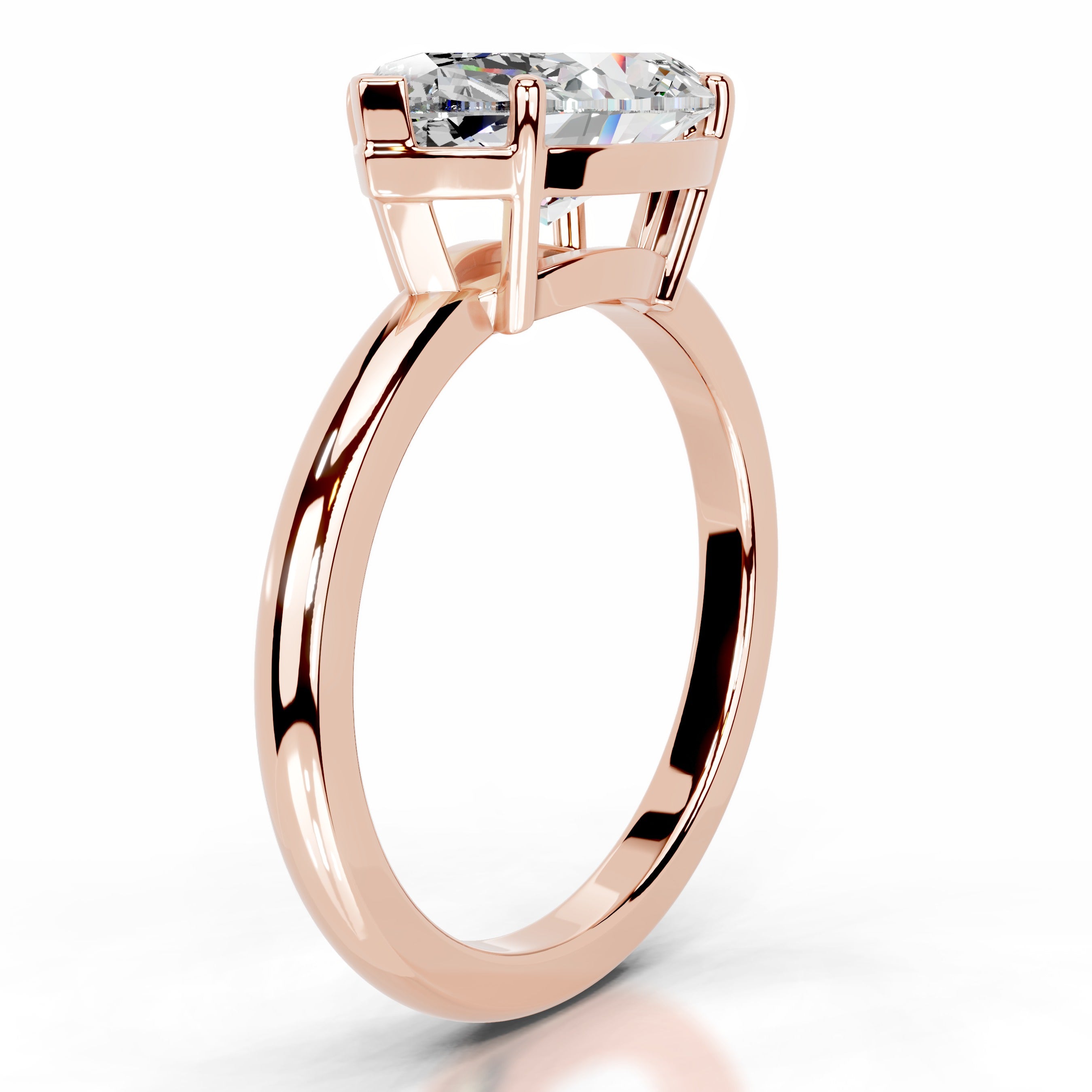 Miriam Moissanite Ring - 14K Rose Gold
