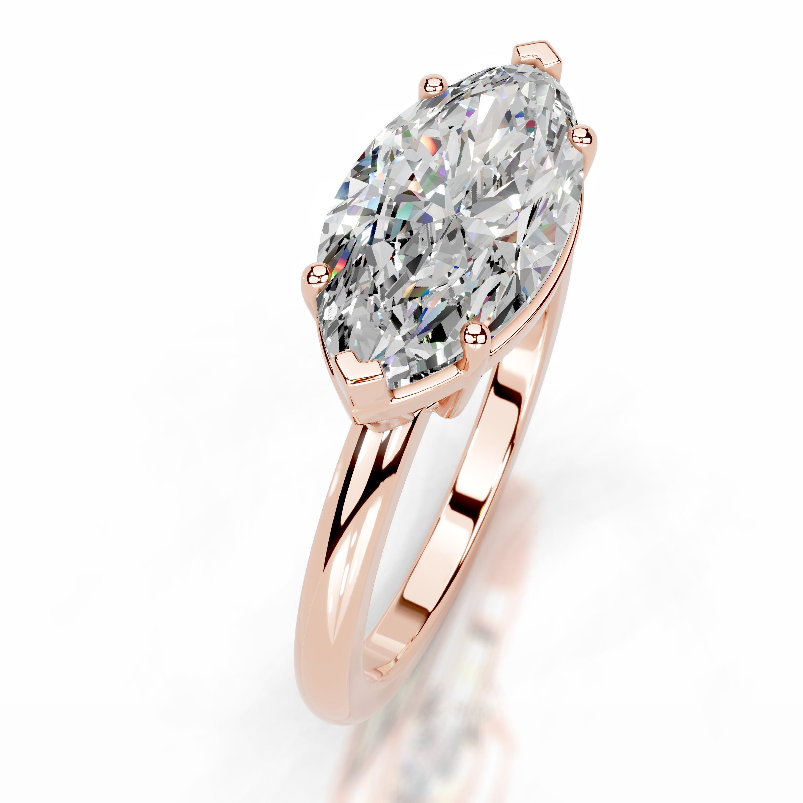 Miriam Moissanite Ring - 14K Rose Gold