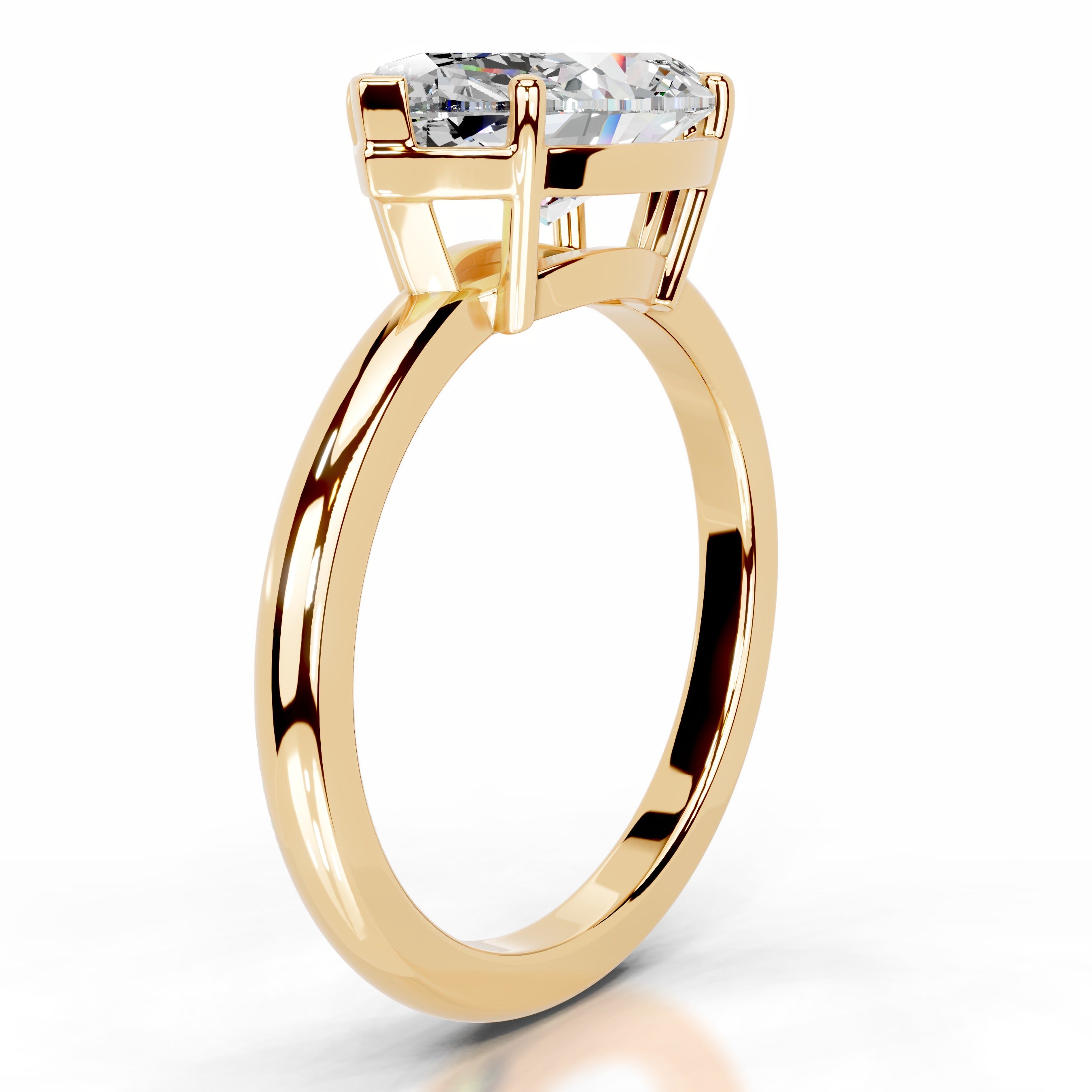 Miriam Moissanite Ring - 18K Yellow Gold