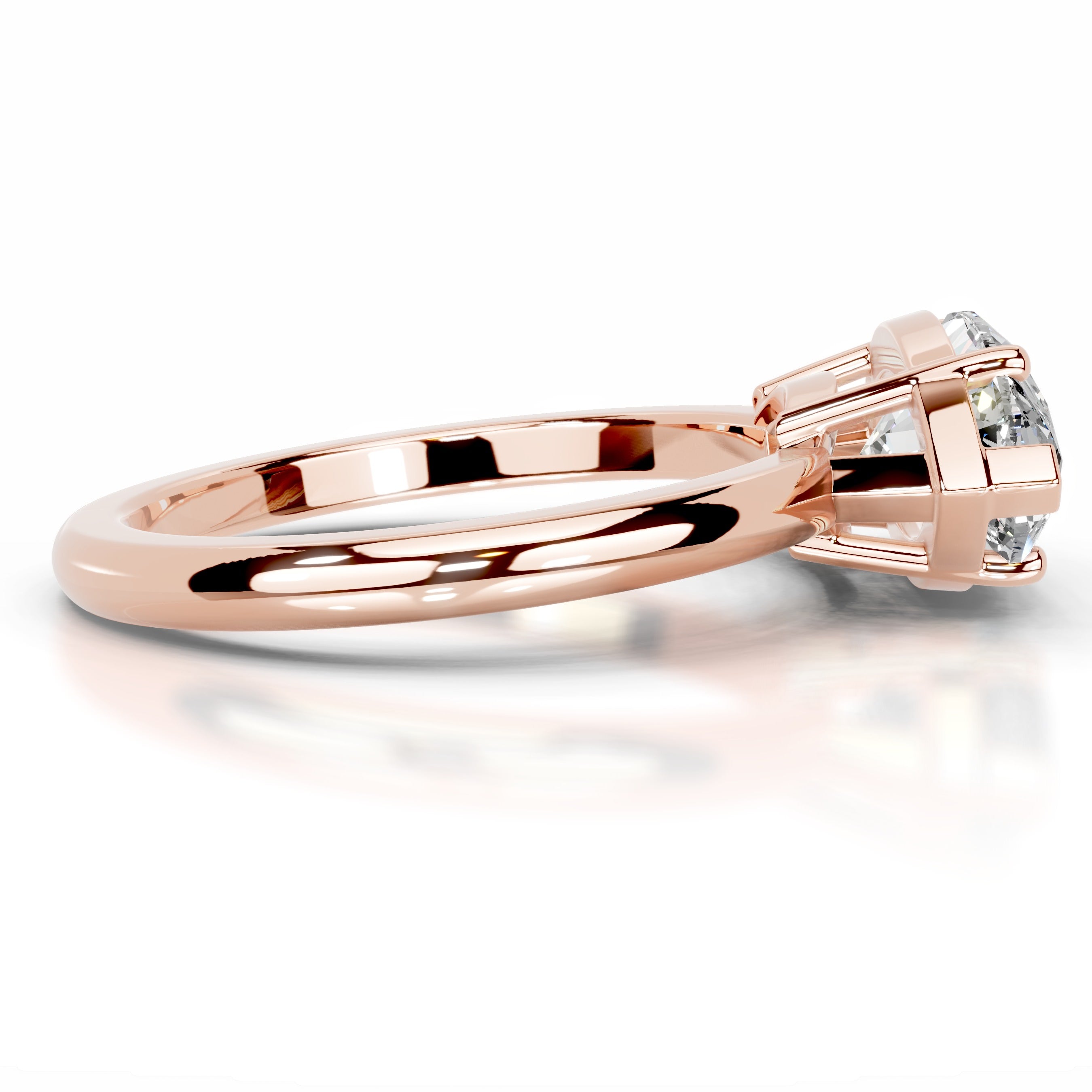 Miriam Moissanite Ring - 14K Rose Gold