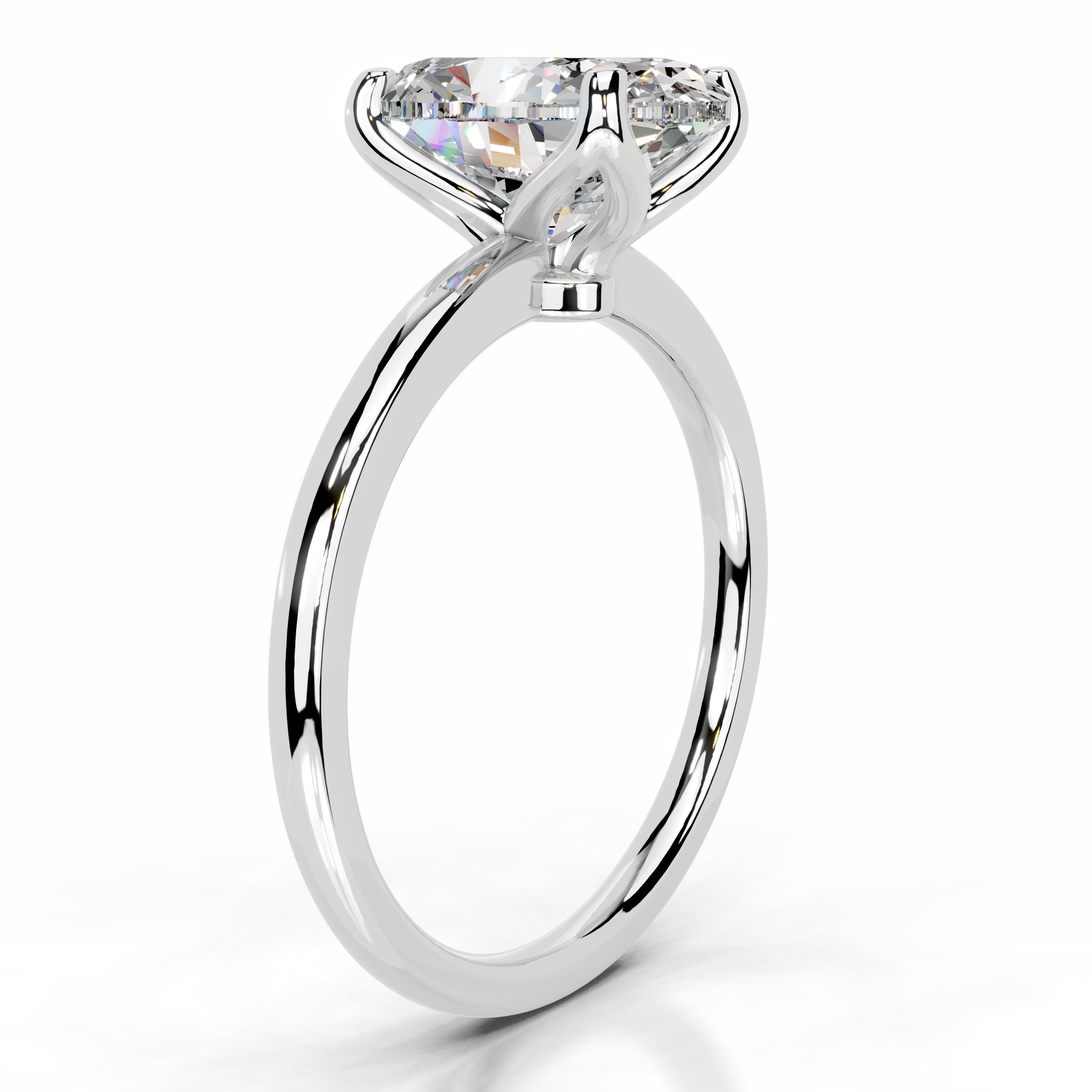 Phoenix Moissanite Ring - 14K White Gold (RTS)