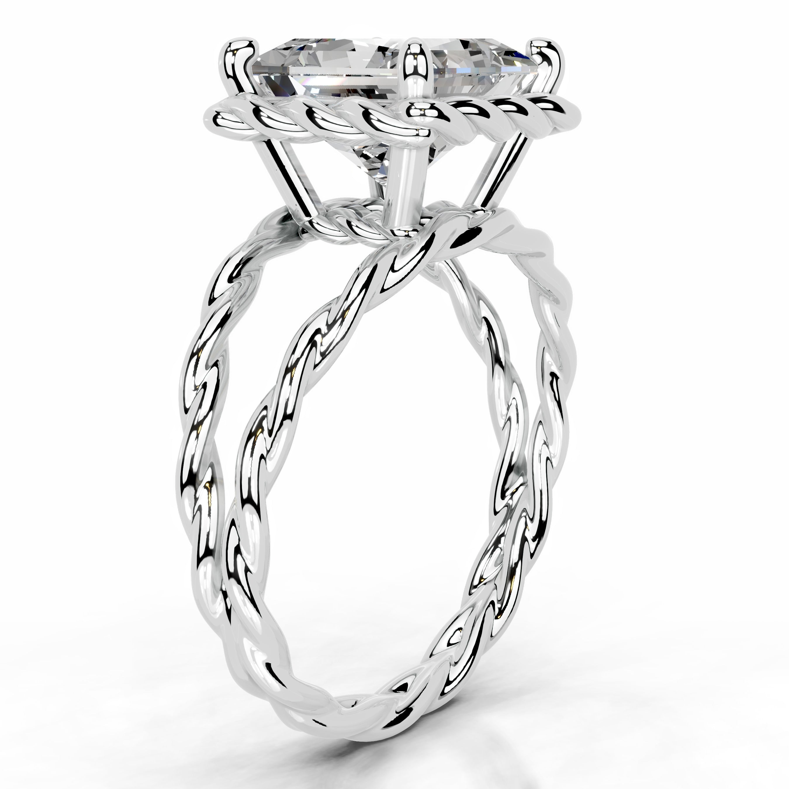 Yul Moissanite Ring - 18K White Gold