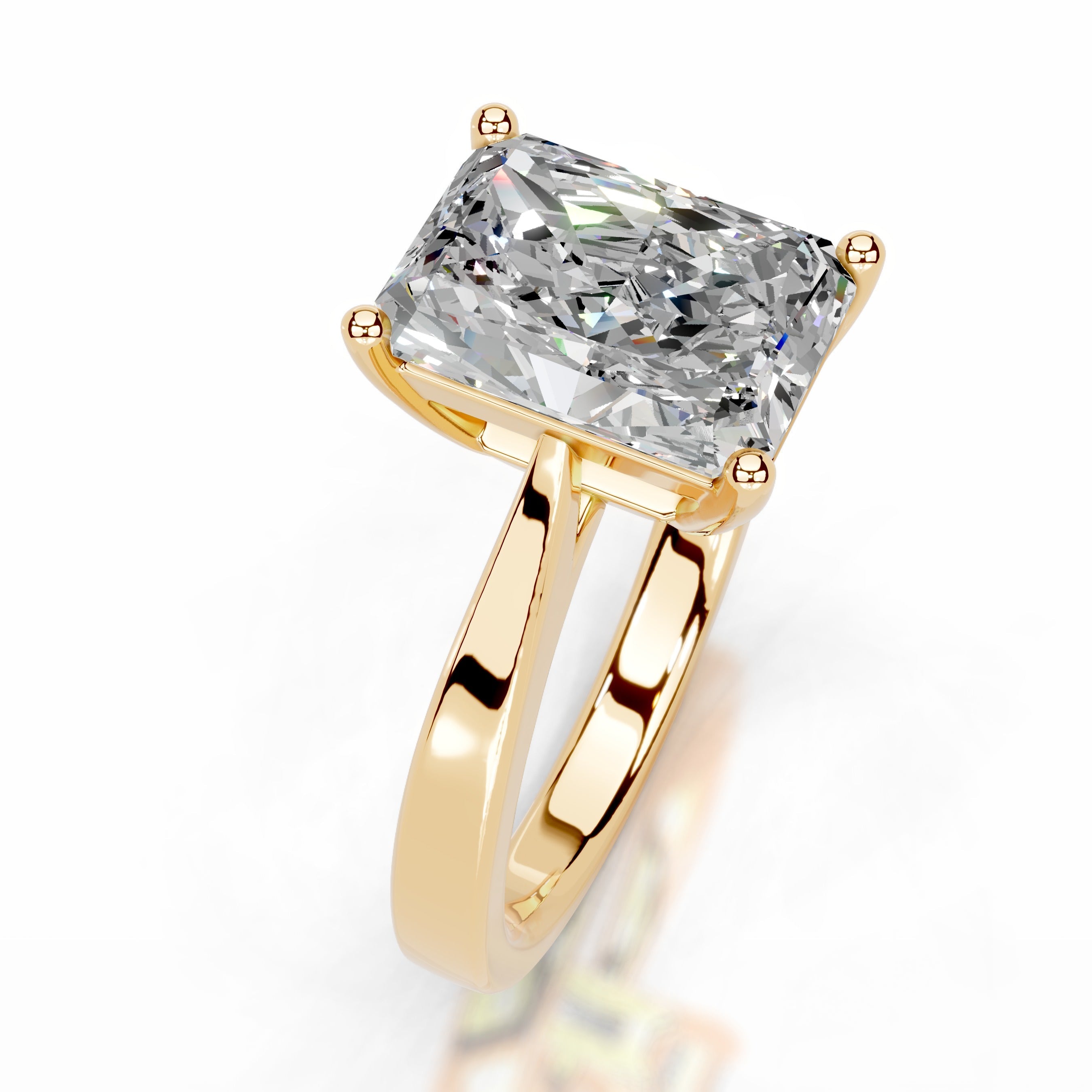 Mariana Moissanite Ring - 18K Yellow Gold (RTS)
