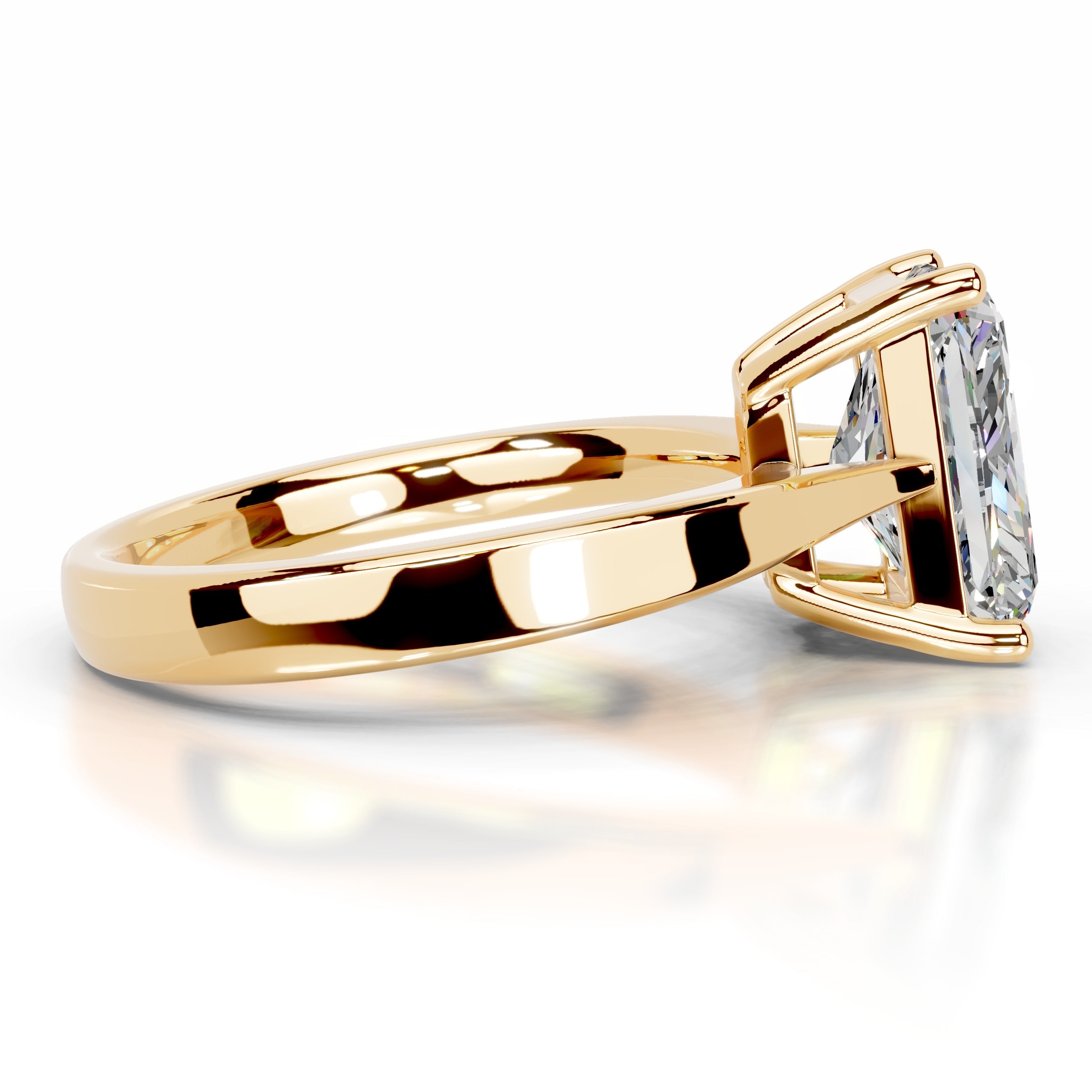 Mariana Moissanite Ring - 18K Yellow Gold (RTS)