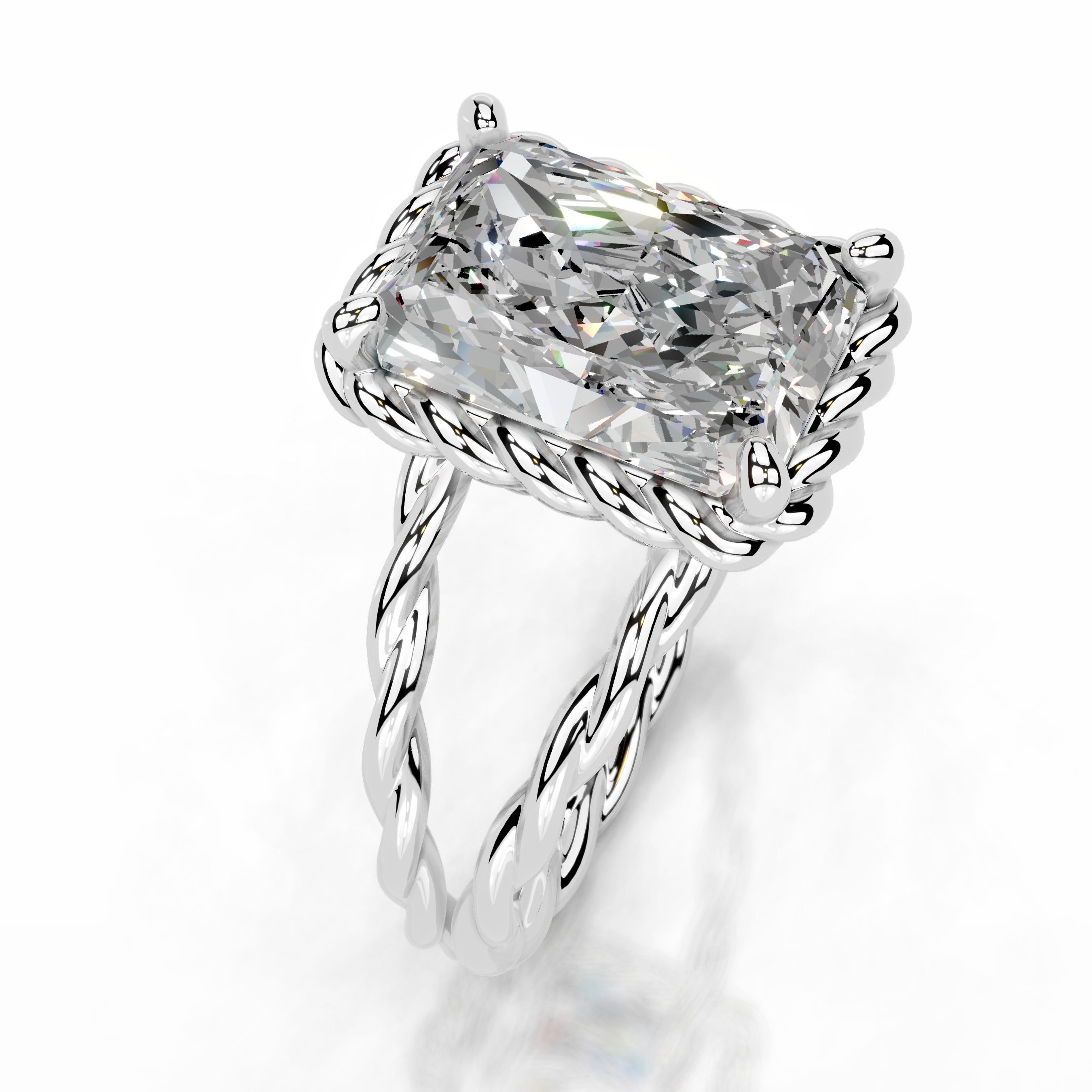 Yul Moissanite Ring - Platinum (RTS)