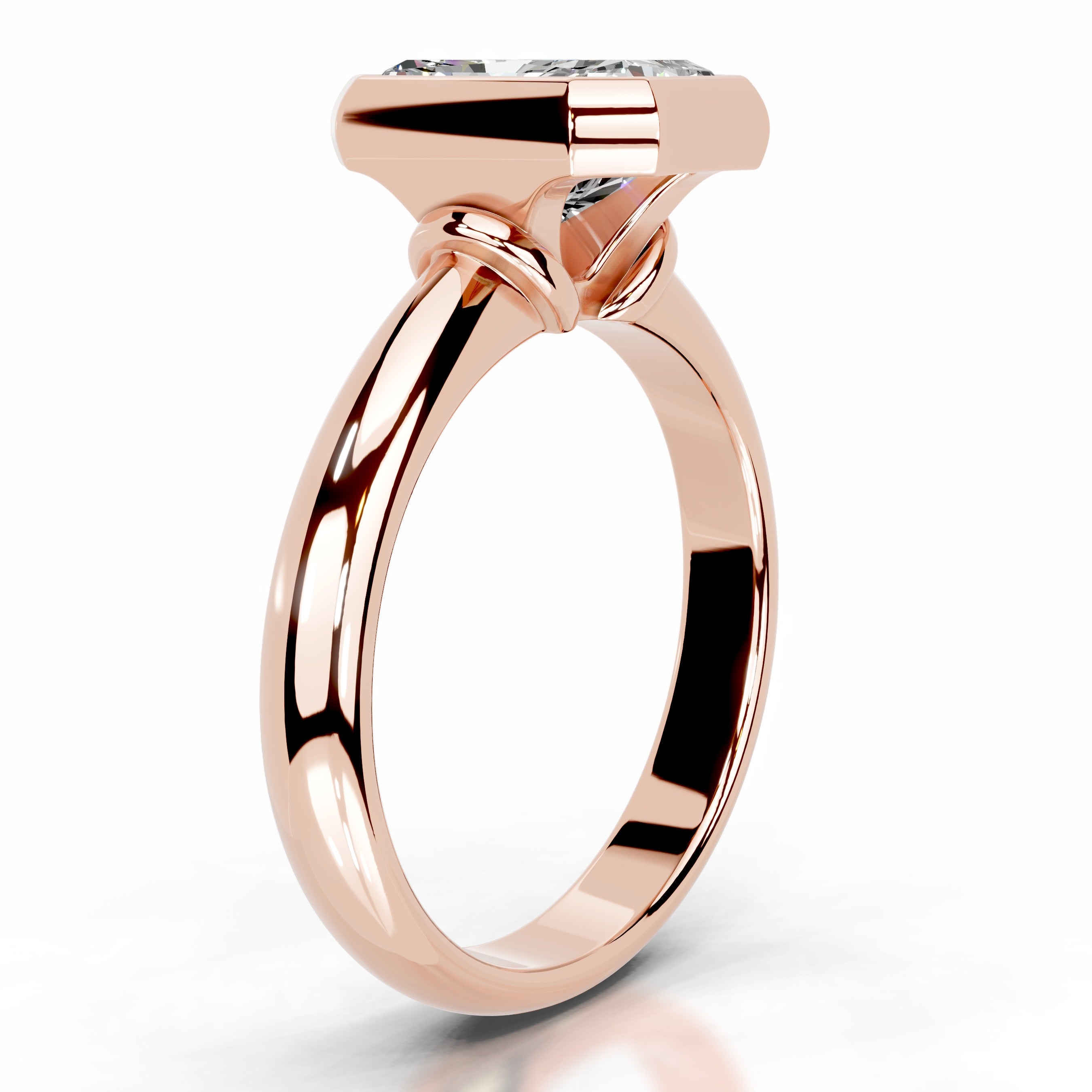 Kaylee Moissanite Ring - 14K Rose Gold