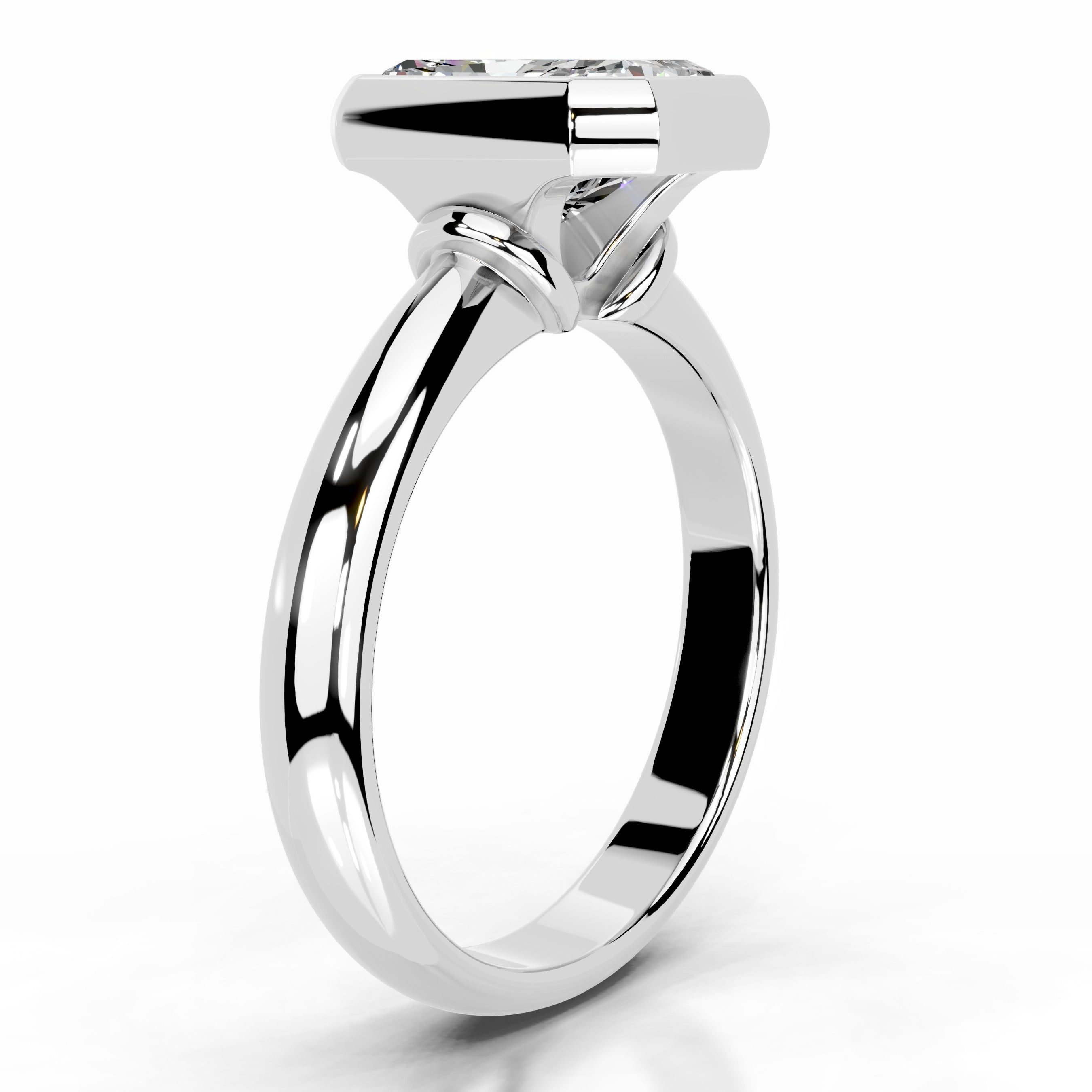 Kaylee Moissanite Ring - Platinum