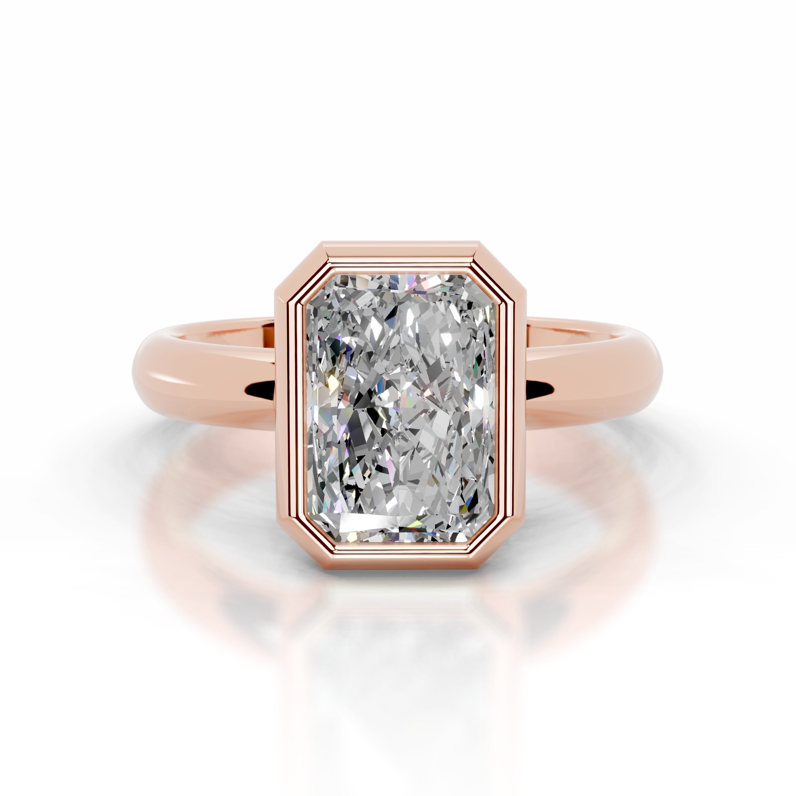 Kaylee Moissanite Ring - 14K Rose Gold
