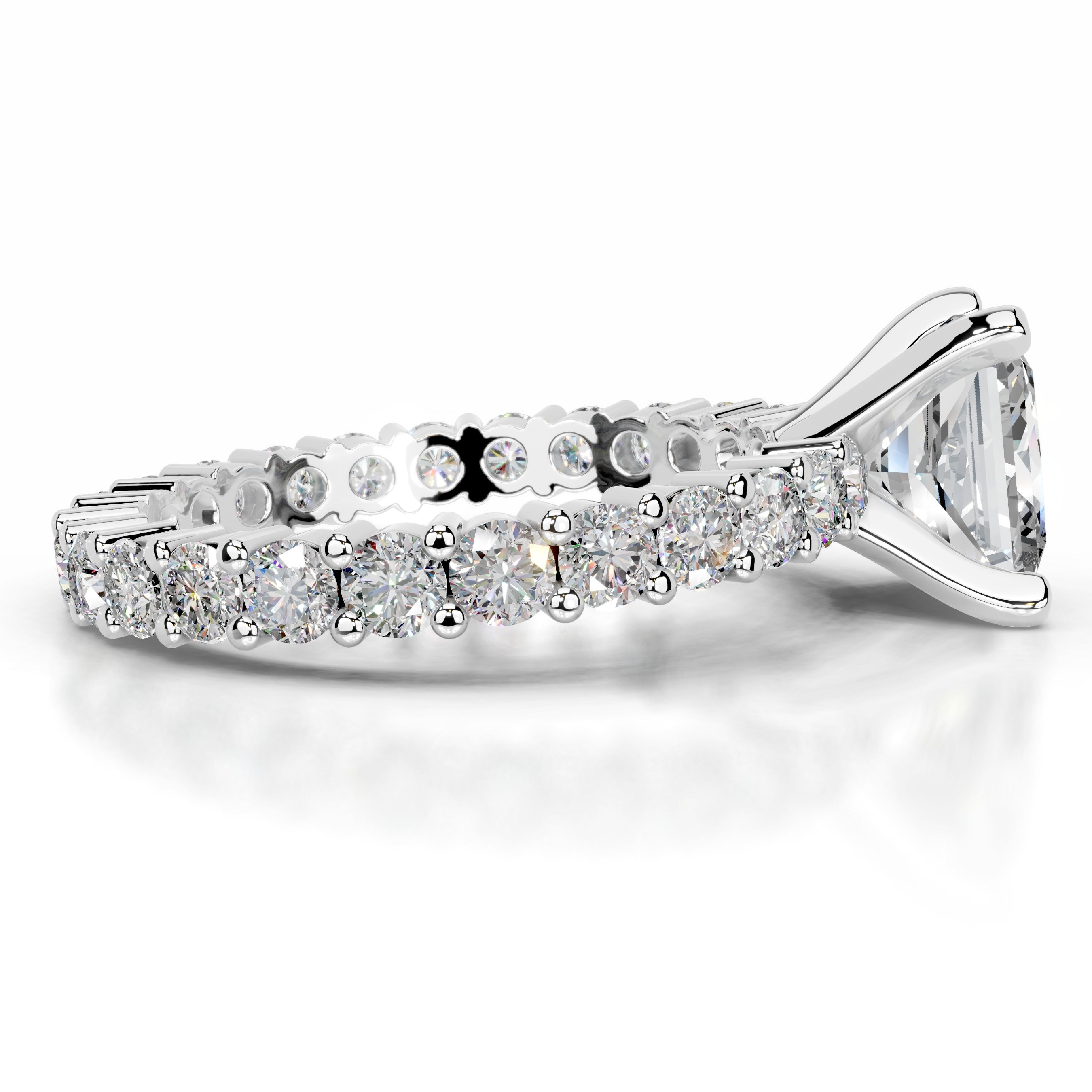 Jenna Moissanite & Diamonds Ring - 14K White Gold