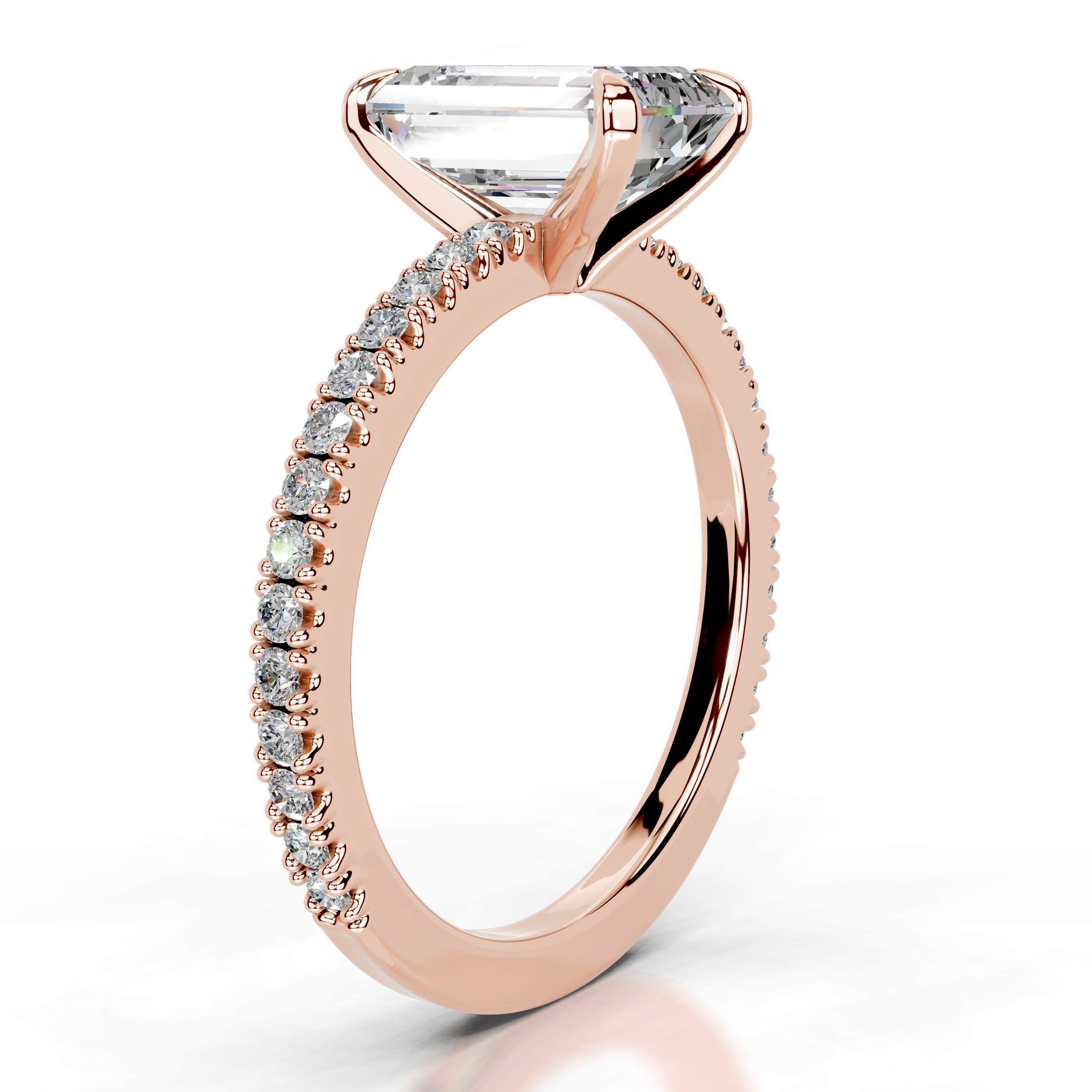 Luisana Moissanite & Diamond Ring - 14K Rose Gold