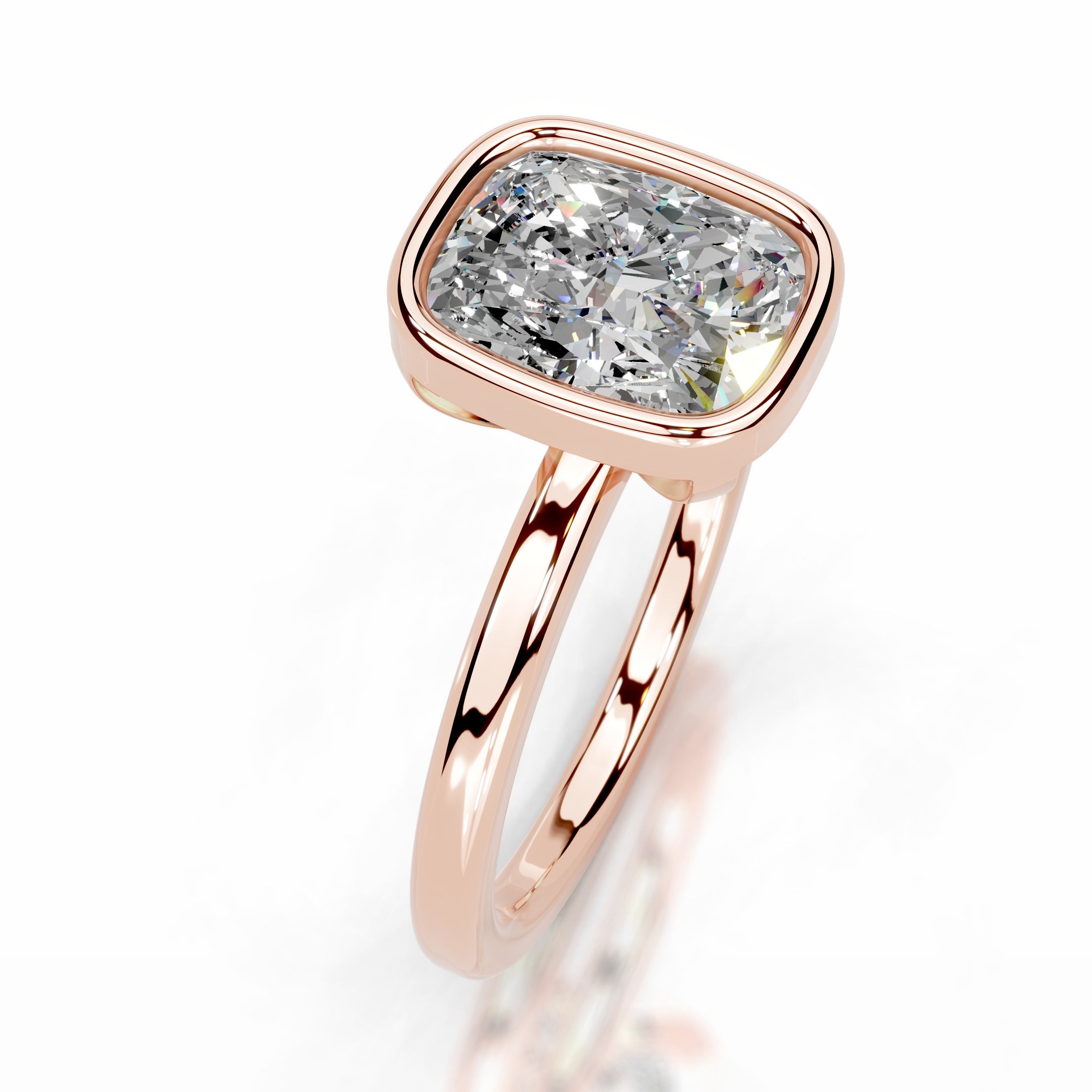 Dima Moissanite Ring - 14K Rose Gold