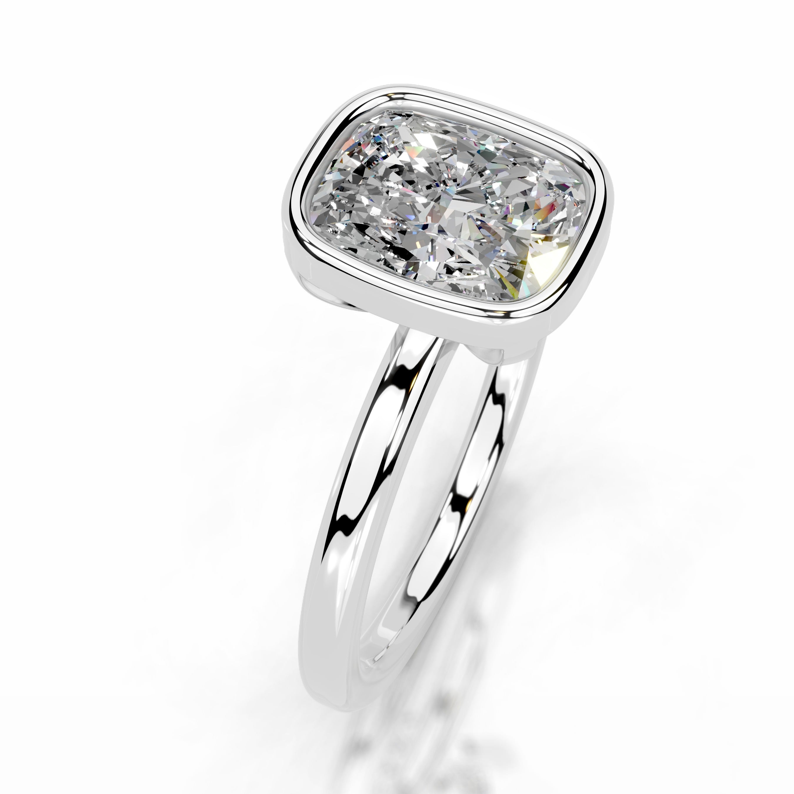 Dima Moissanite Ring - Platinum