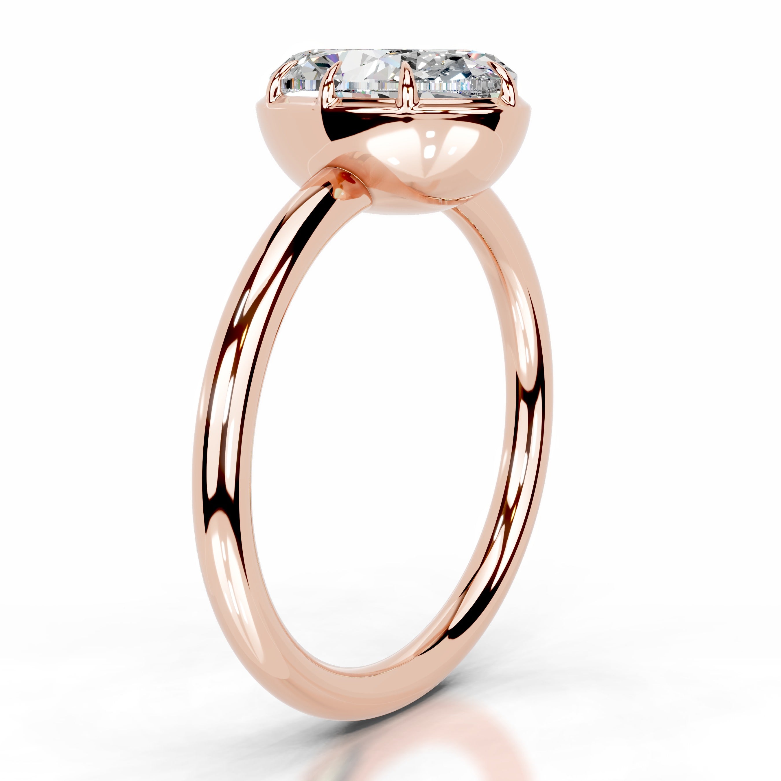 Narcisa Moissanite Ring - 14K Rose Gold