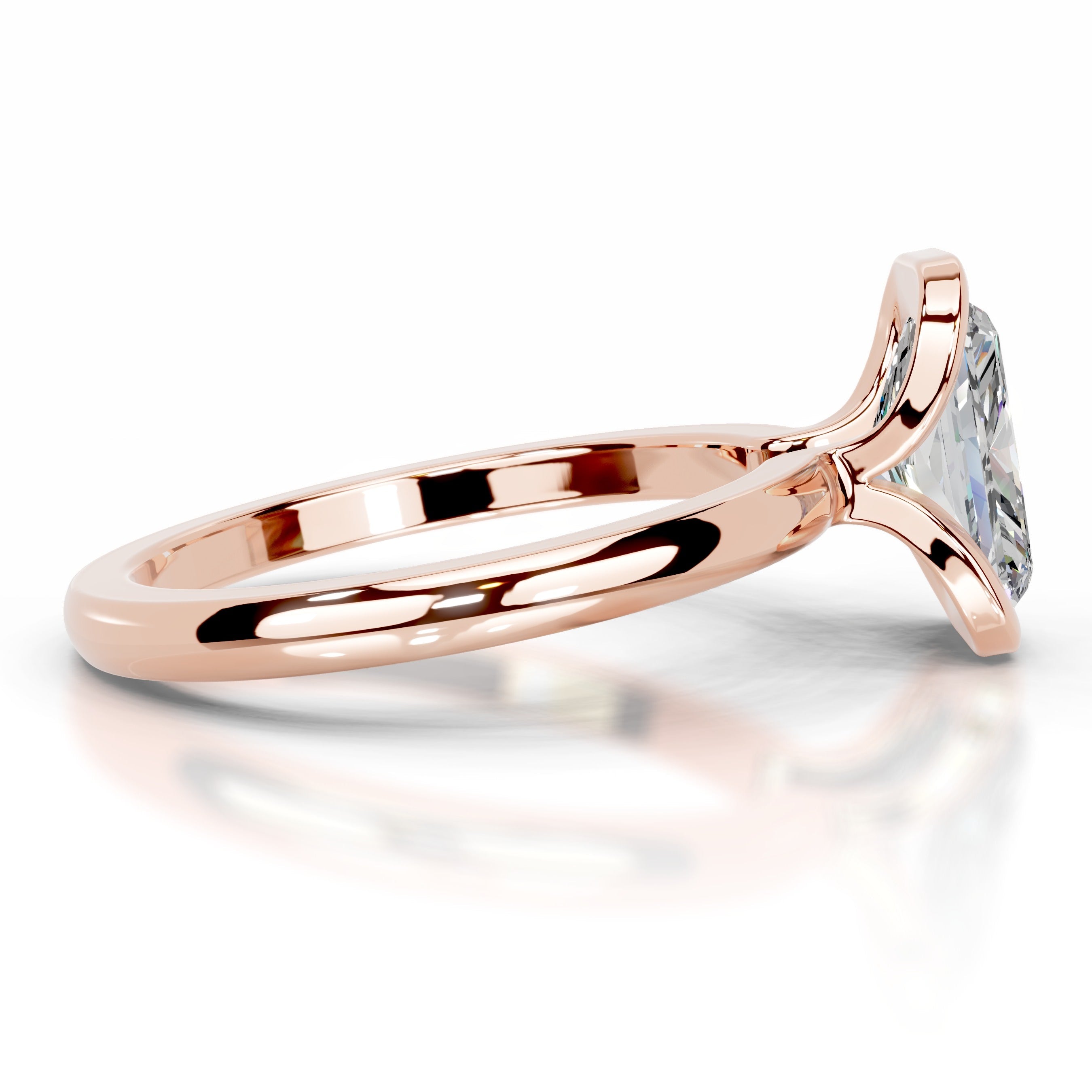 Thor Moissanite & Diamond Ring - 14K Rose Gold (RTS)