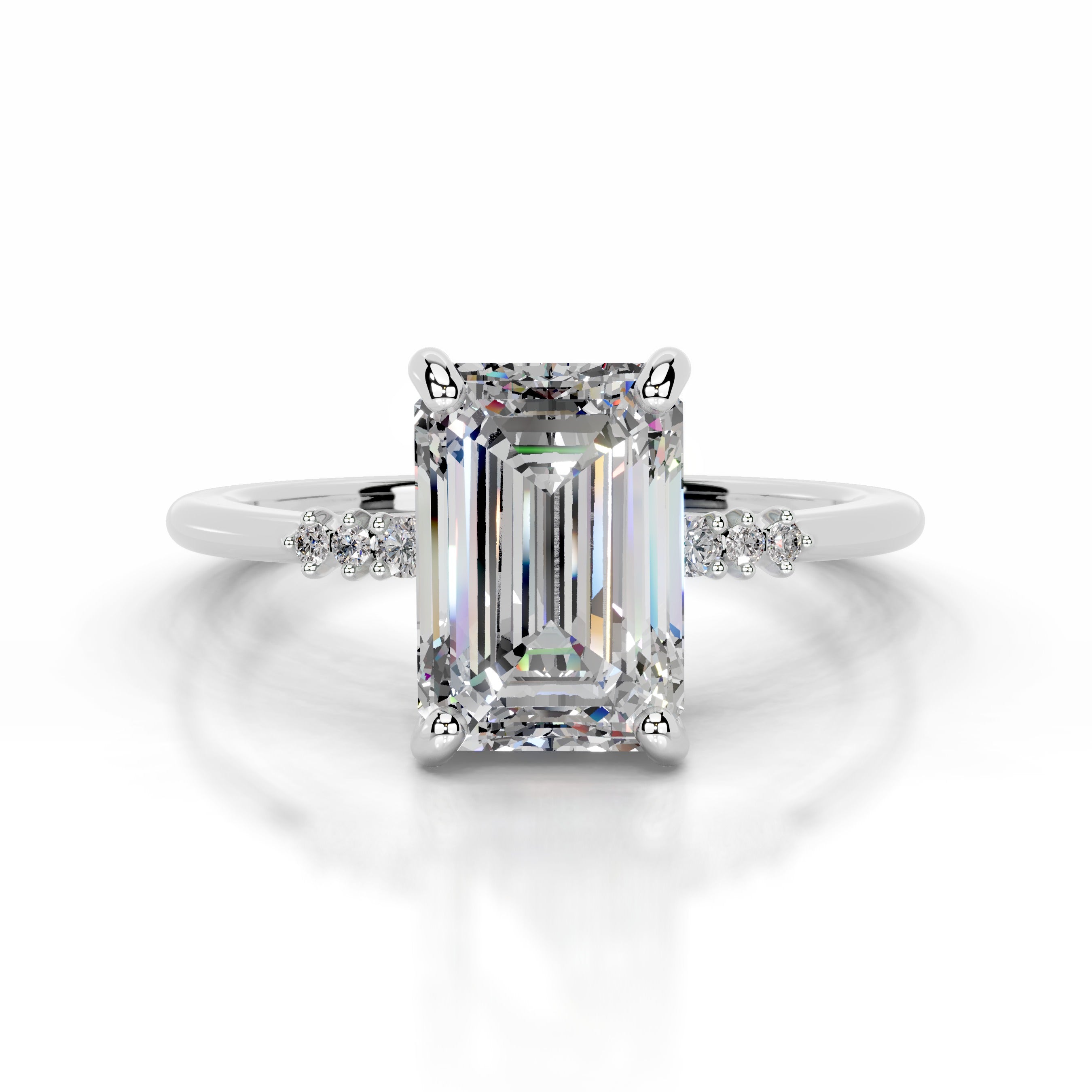 Hope Moissanite & Diamonds Ring - Platinum