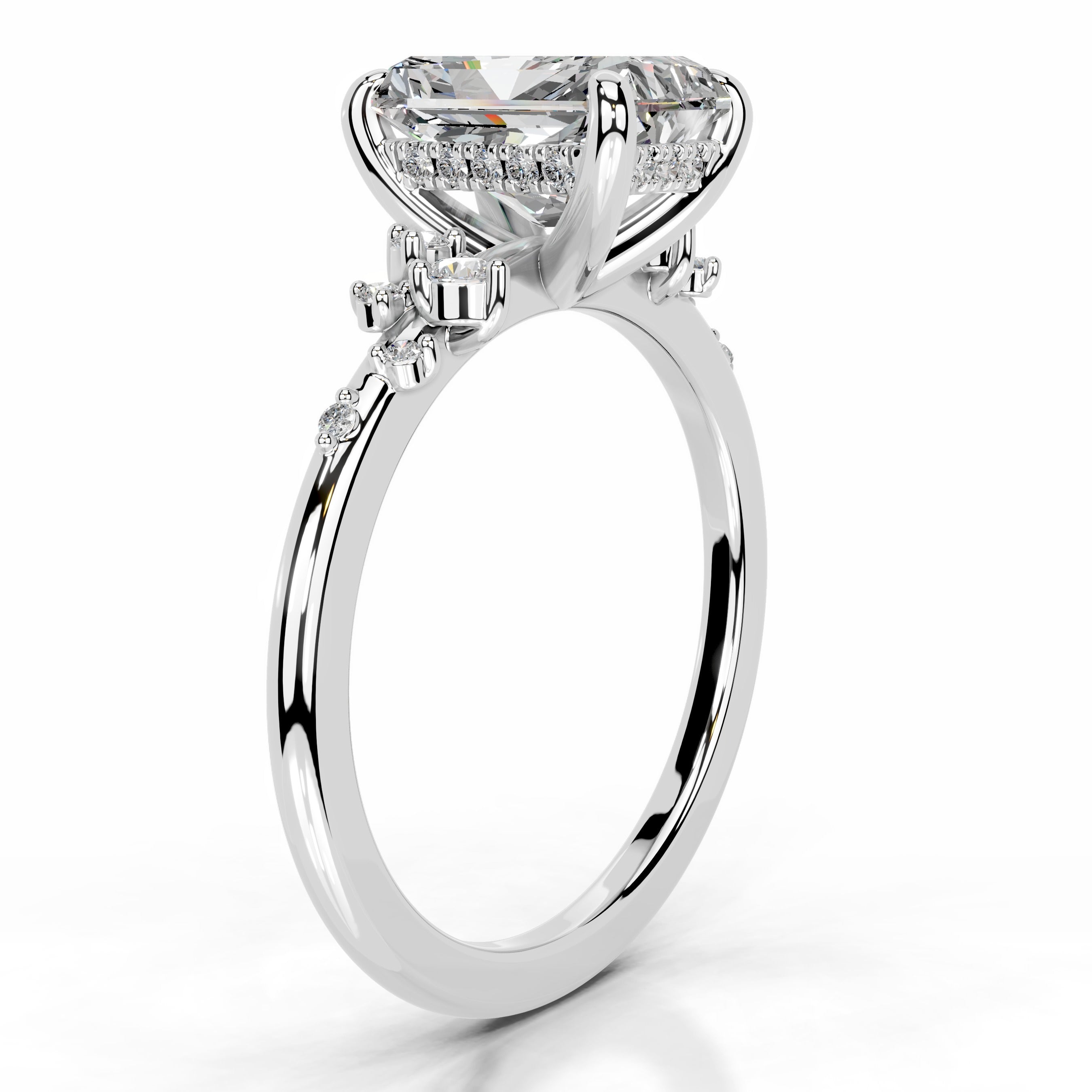 Maisie Moissanite & Diamonds Ring - Platinum