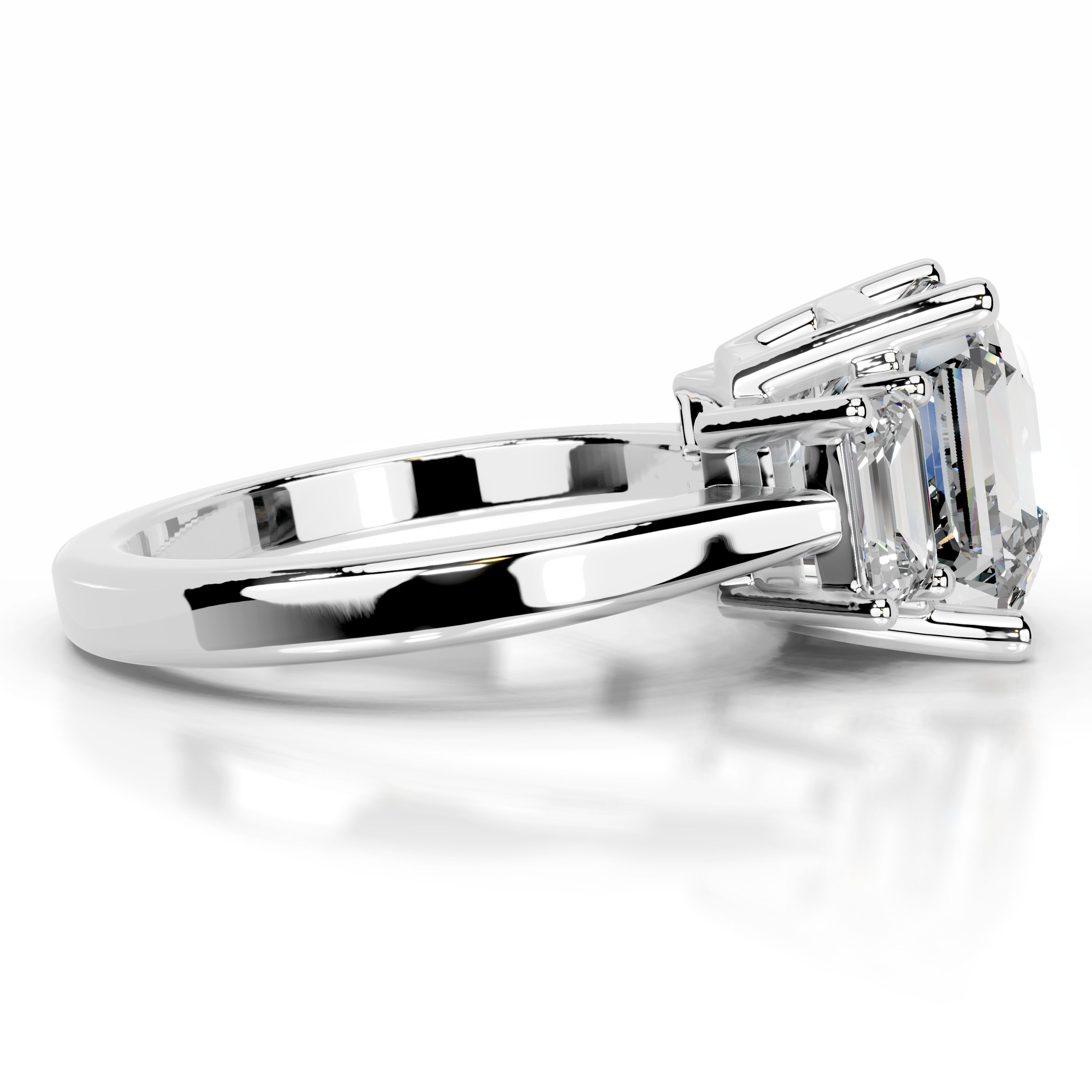 Gyeong Moissanite & Diamonds Ring - Platinum