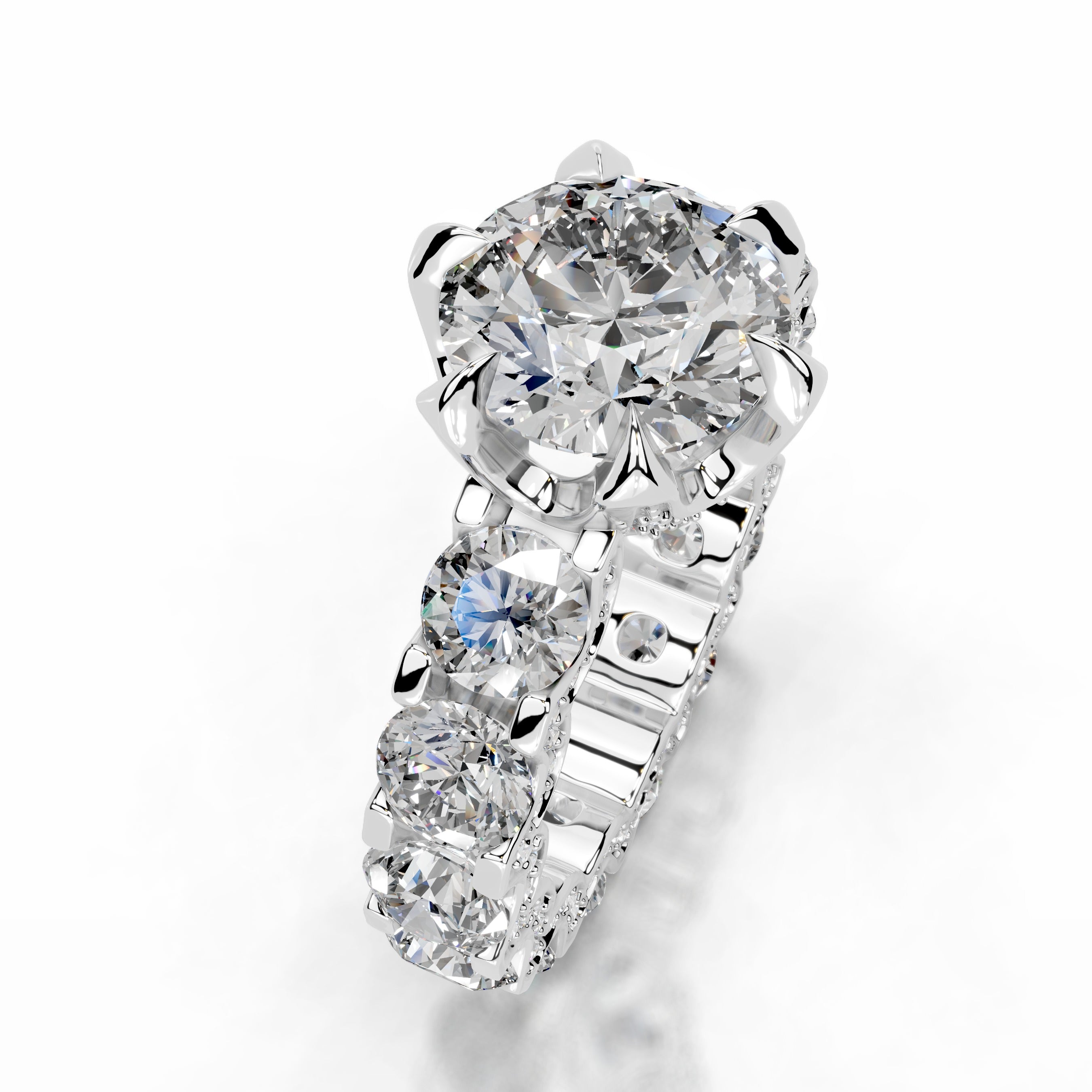 Woong Moissanite & Diamonds Ring - Platinum