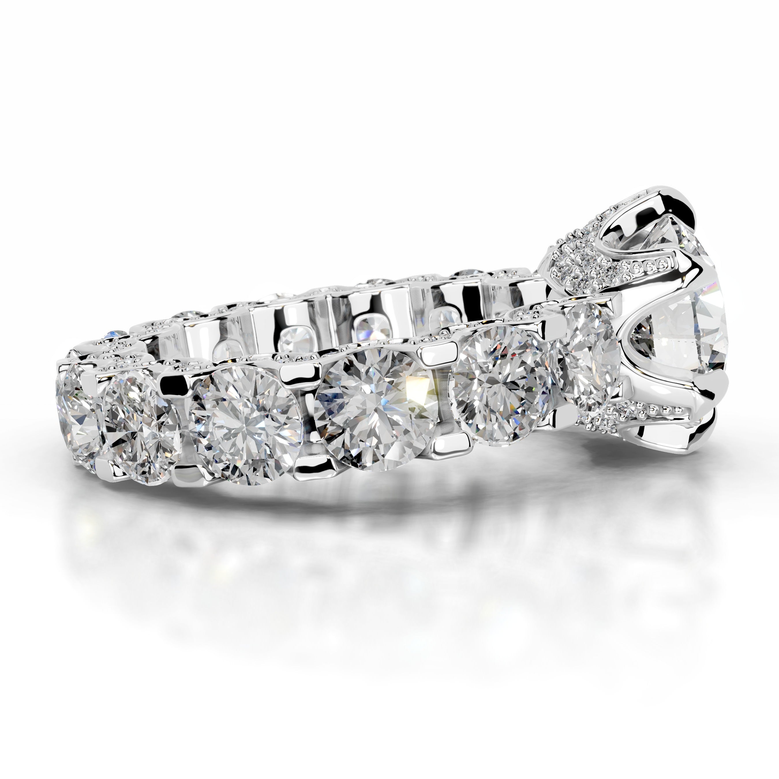 Woong Moissanite & Diamonds Ring - Platinum