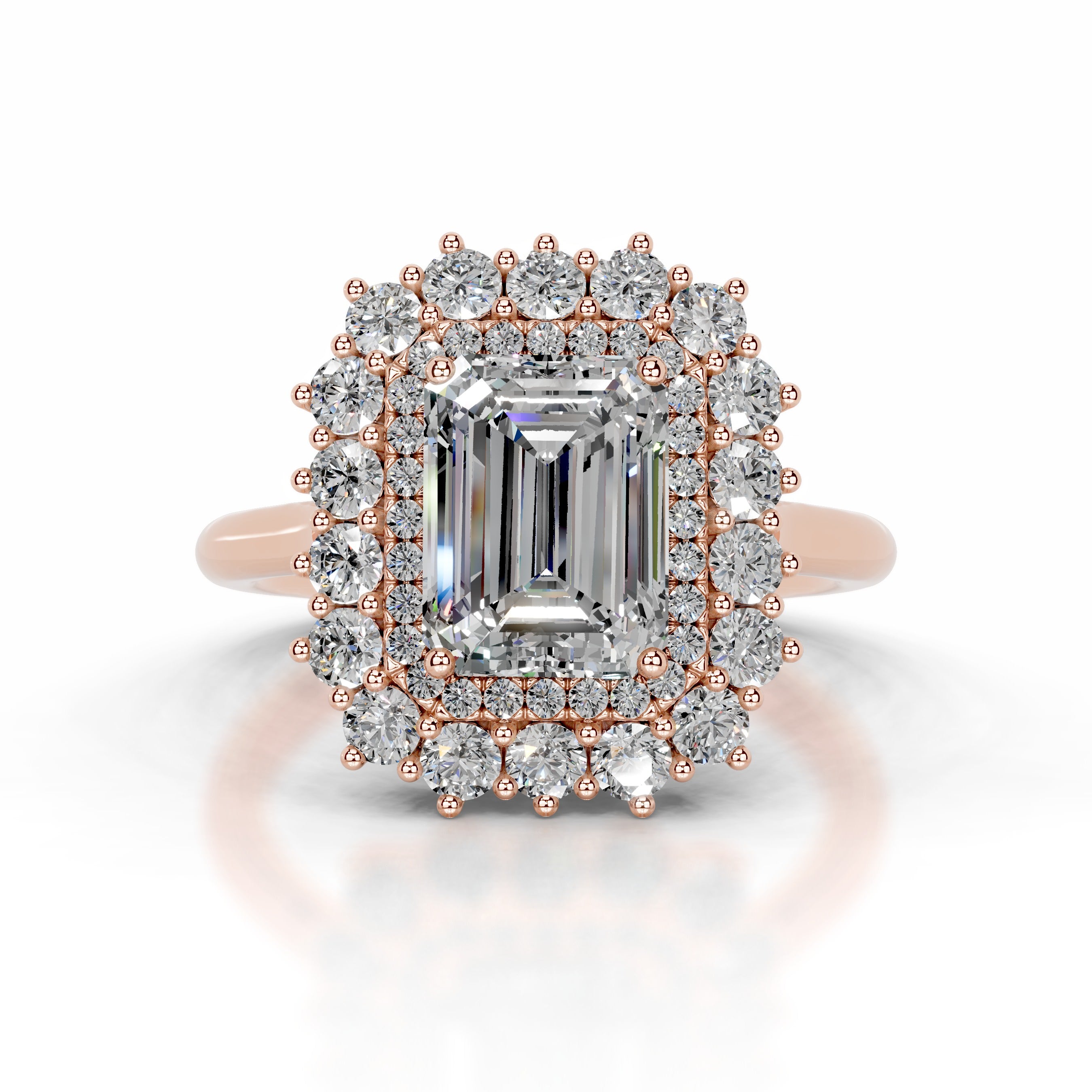 Myaree Moissanite & Diamond Ring - 14K Rose Gold