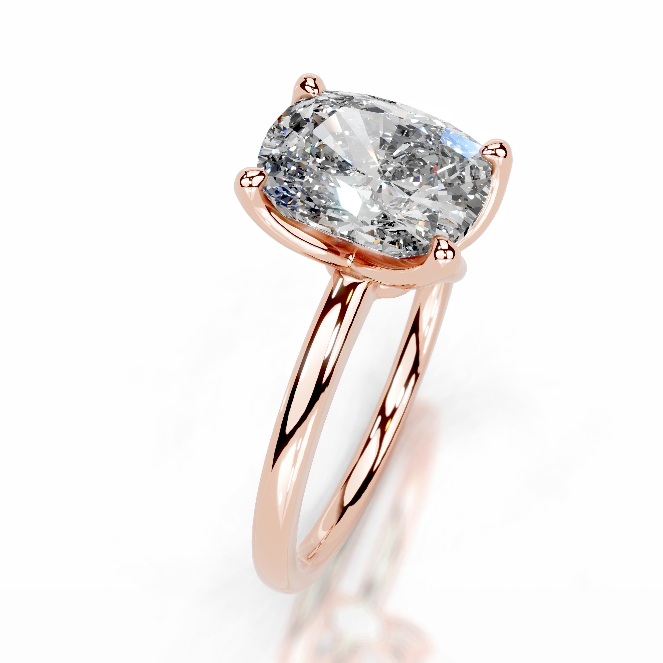 Phoenix Moissanite Ring - 14K Rose Gold