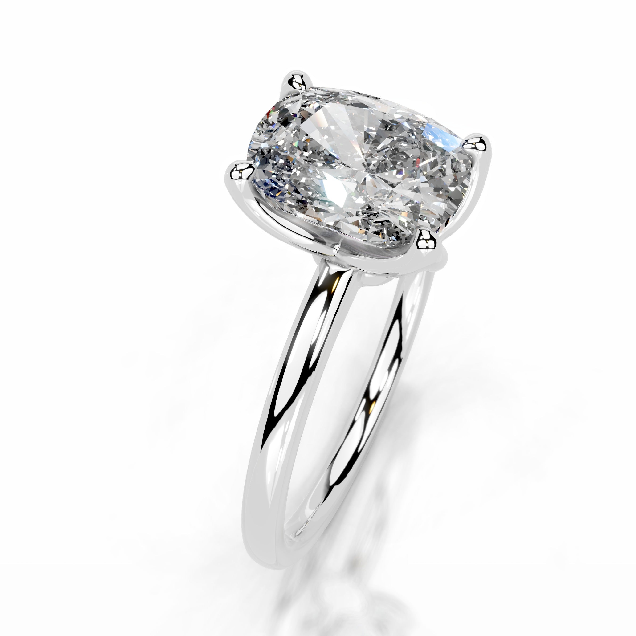 Phoenix Moissanite Ring - 14K White Gold