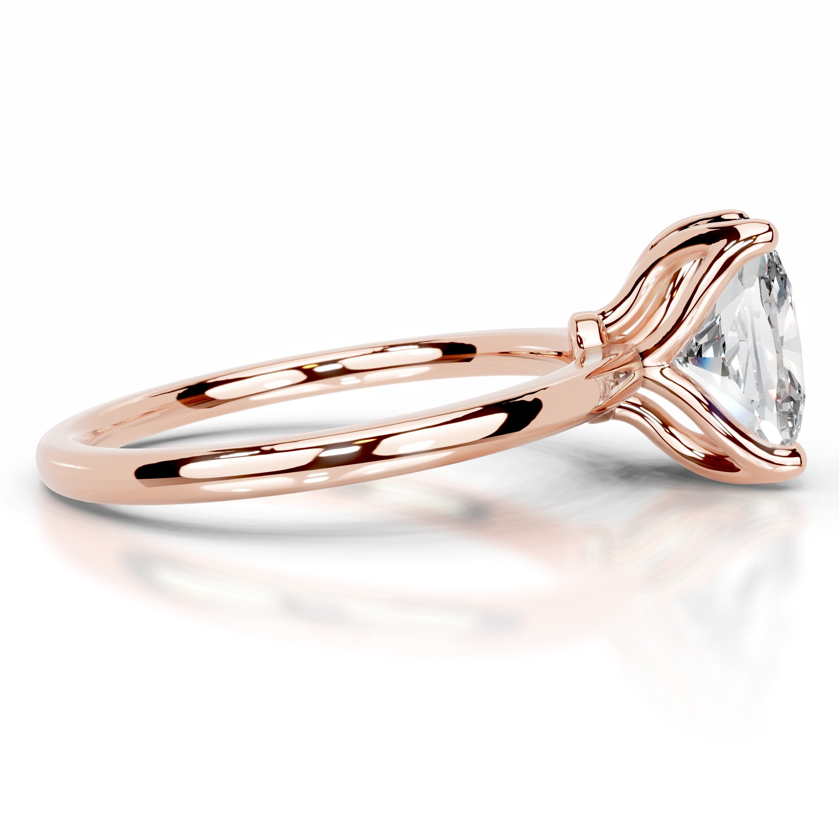 Phoenix Moissanite Ring - 14K Rose Gold