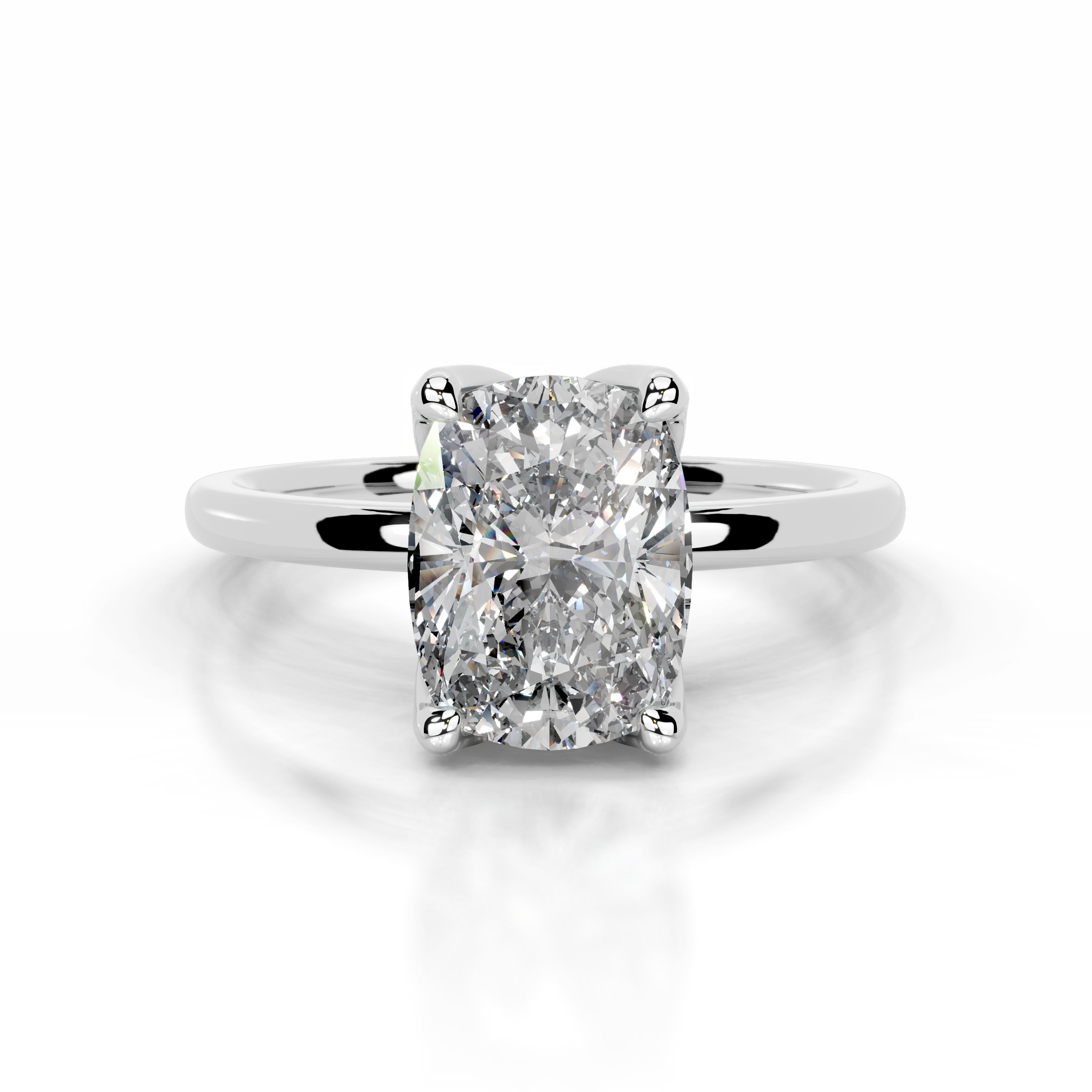 Phoenix Moissanite Ring - 14K White Gold
